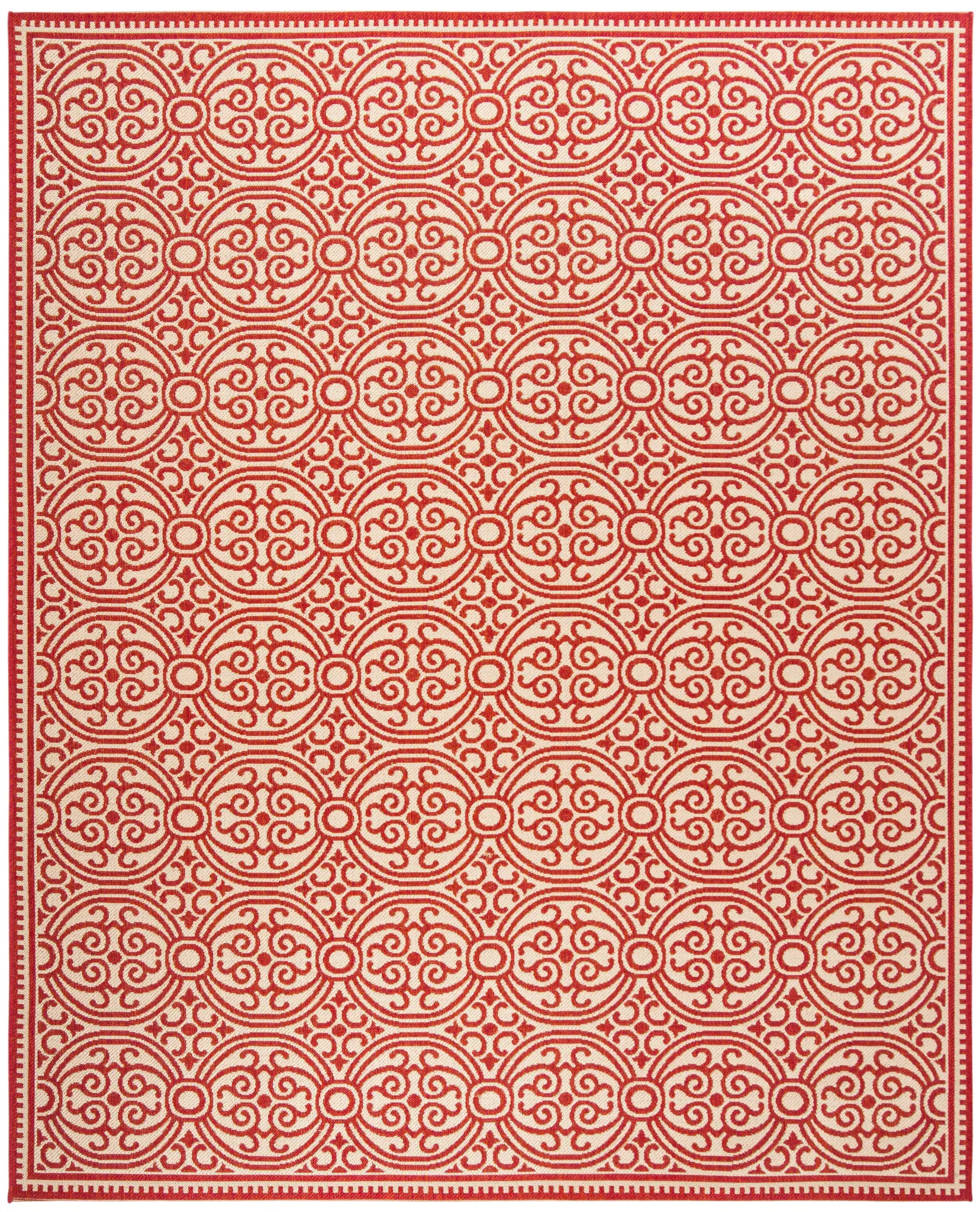 Linden Interlocking Circle Outdoor Rug