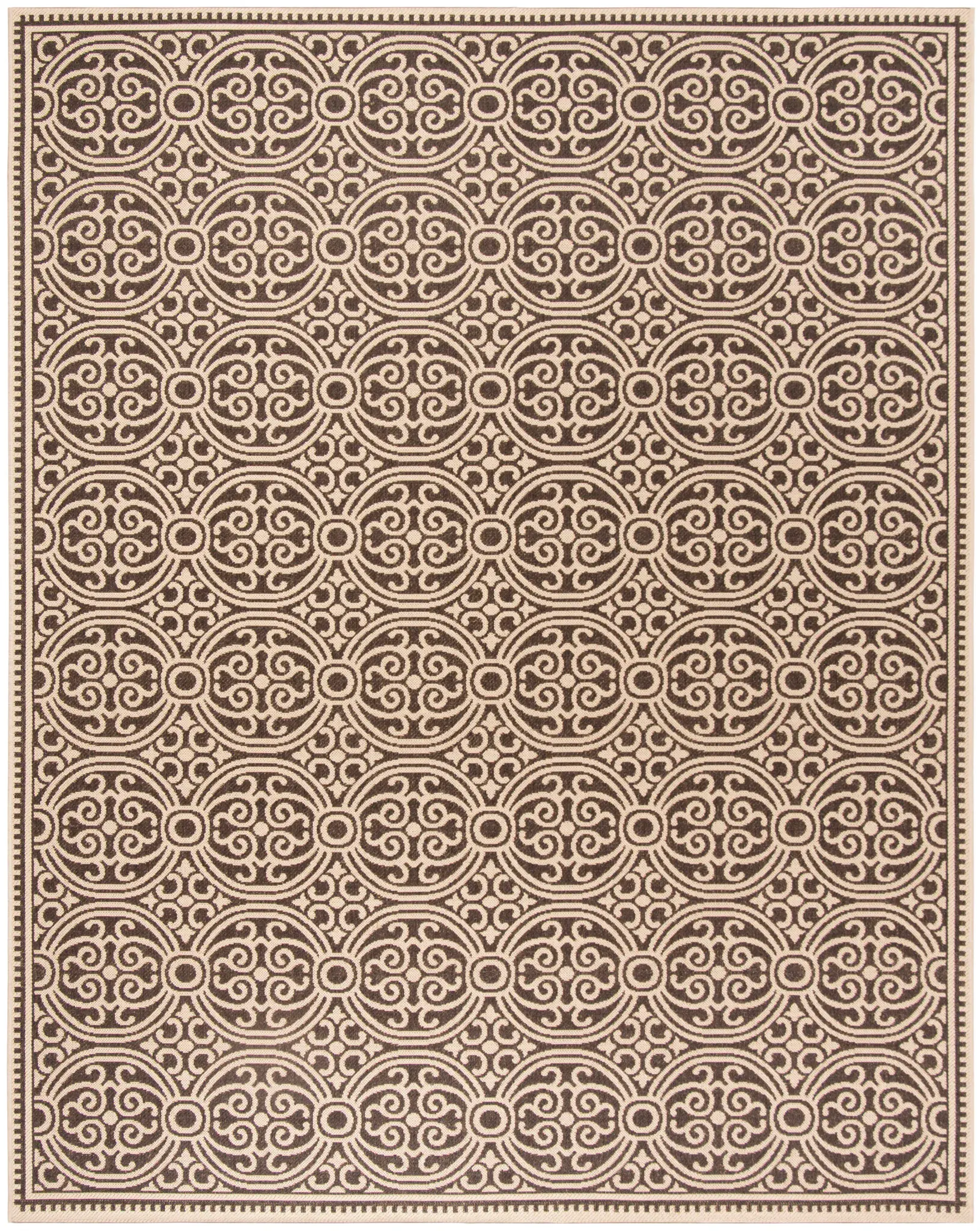Linden Interlocking Circle Outdoor Rug