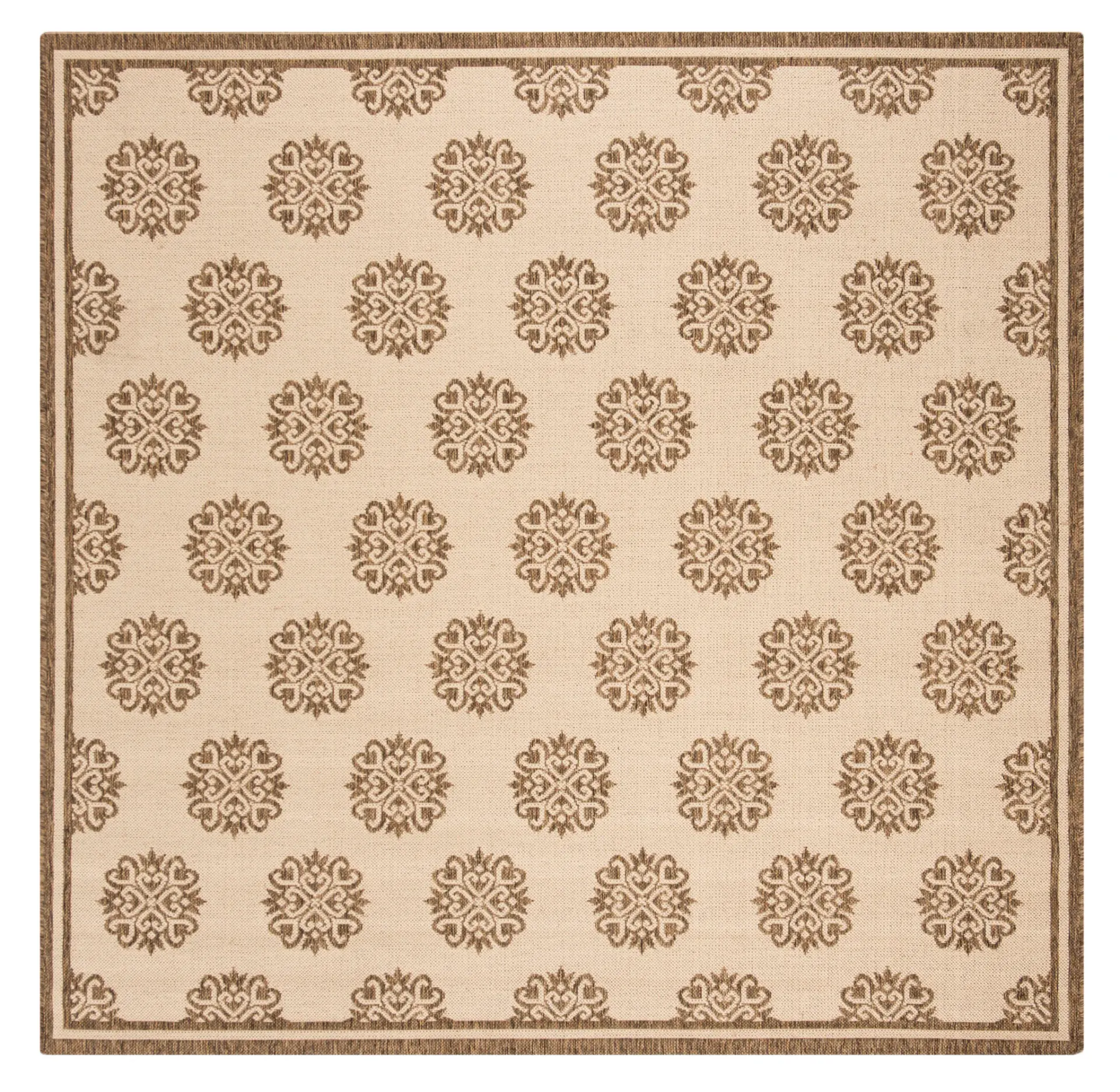 Linden Ornamental Crest Outdoor Rug