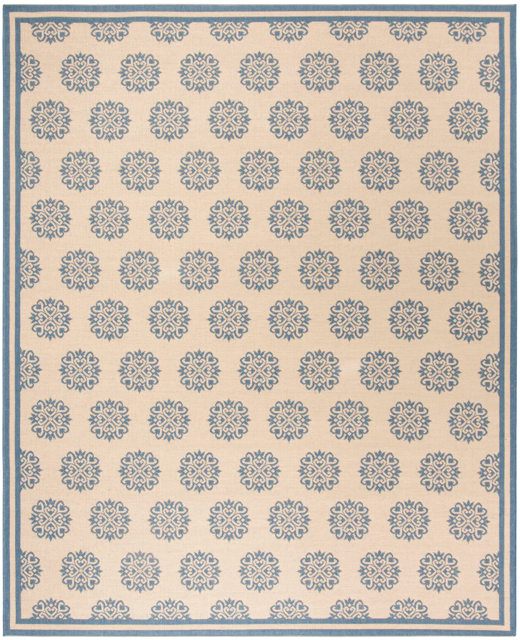 Linden Ornamental Crest Outdoor Rug