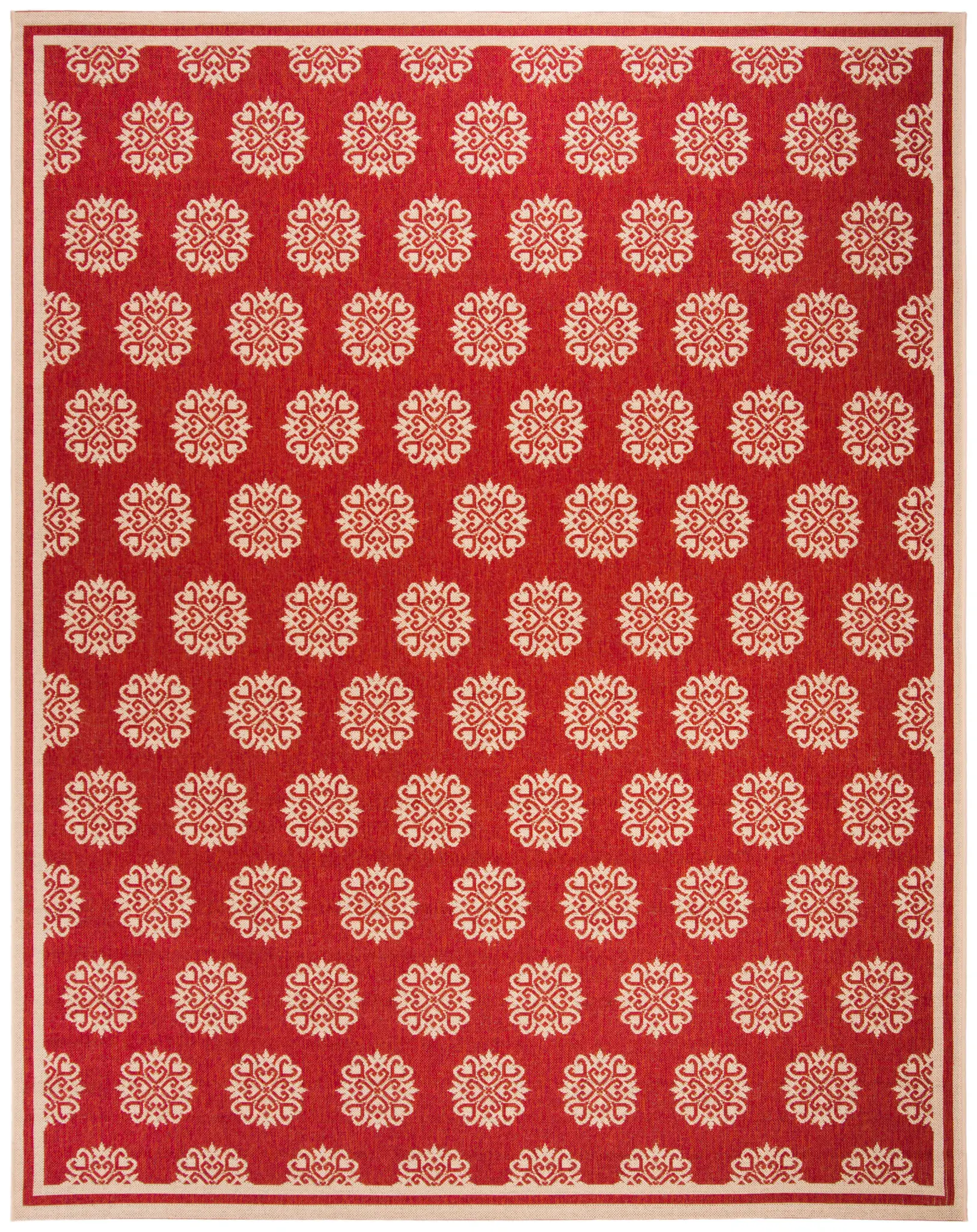 Linden Ornamental Crest Outdoor Rug