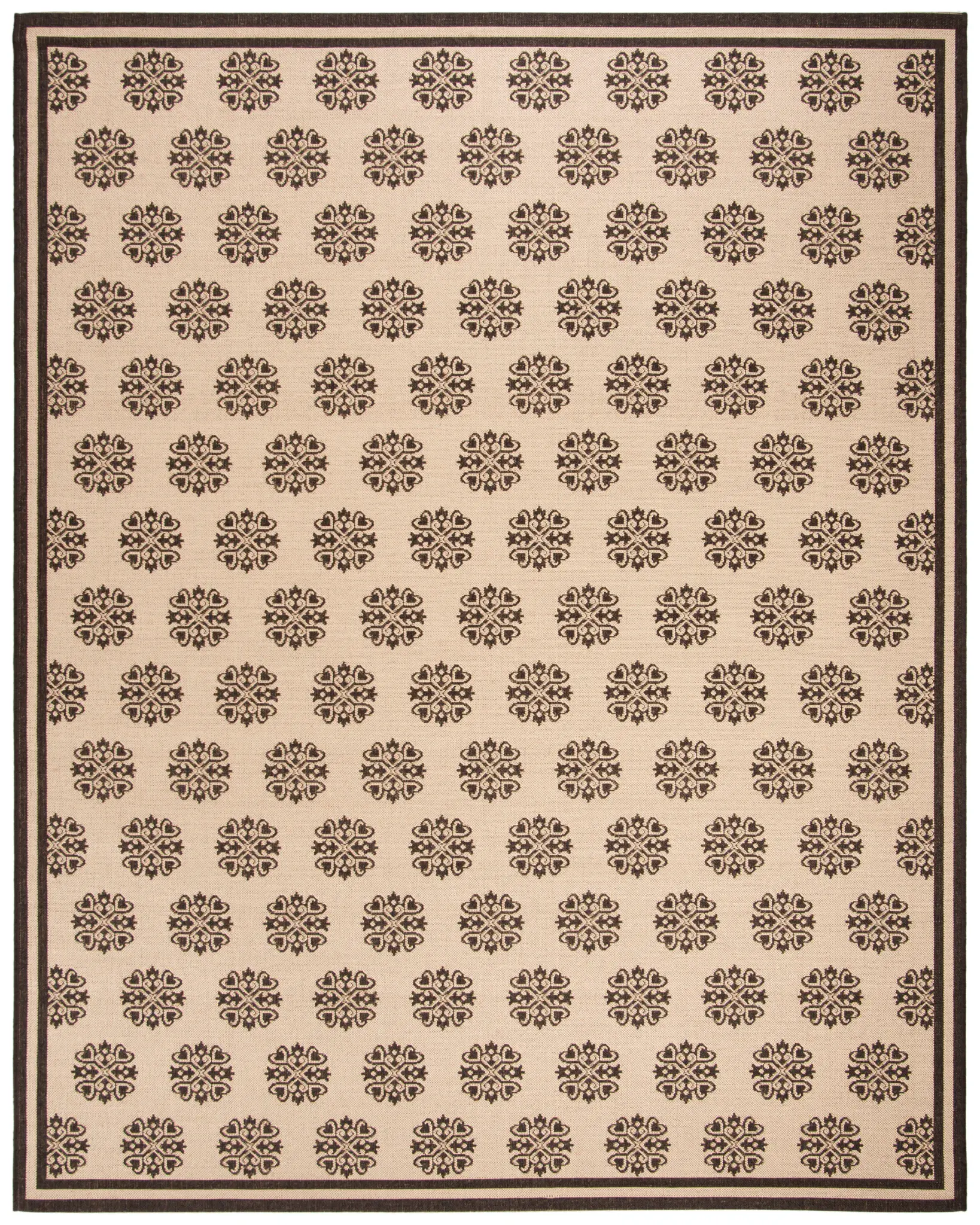 Linden Ornamental Crest Outdoor Rug