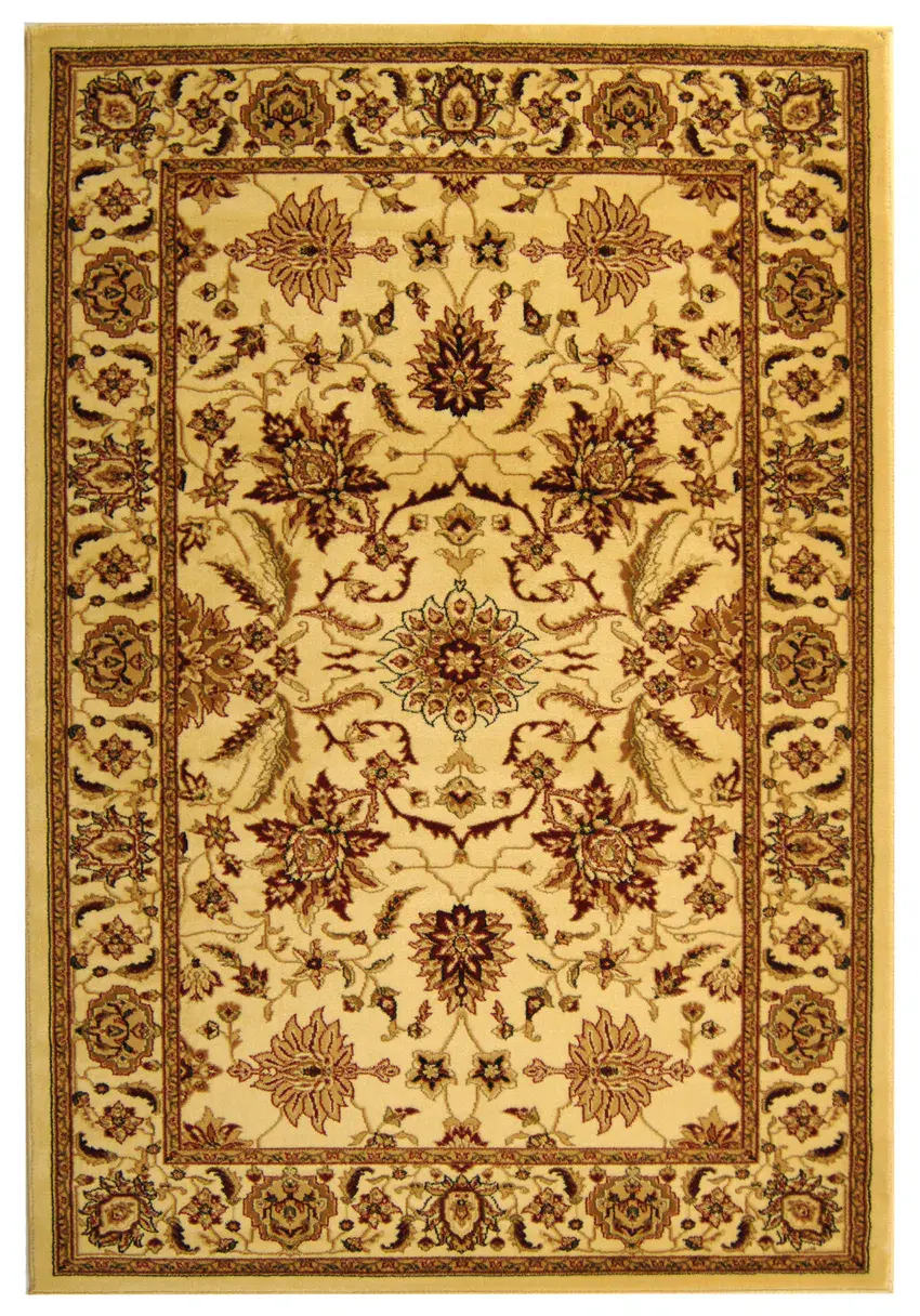 Lyndhurst Bordered Floral Medallion Rug