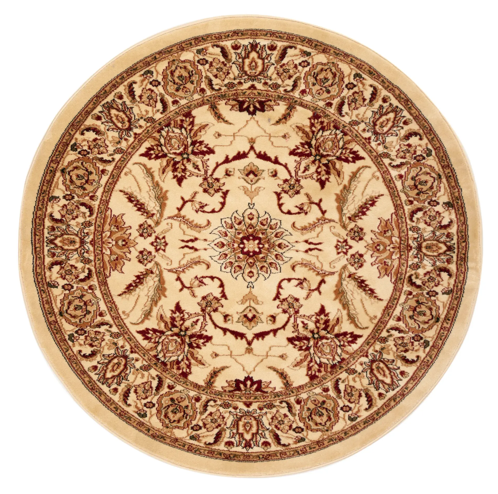 Lyndhurst Bordered Floral Medallion Rug