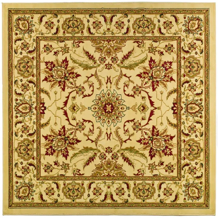 Lyndhurst Bordered Floral Medallion Rug