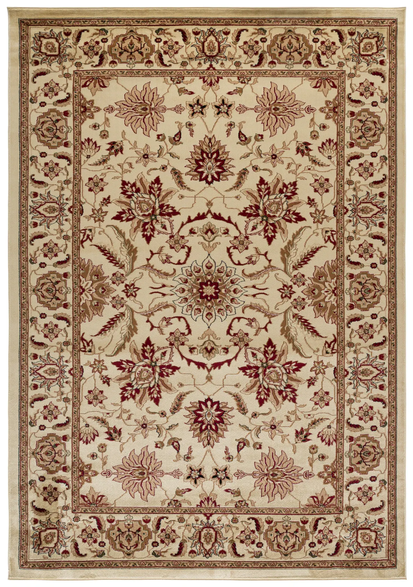 Lyndhurst Bordered Floral Medallion Rug