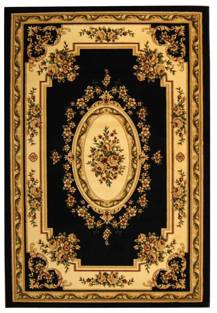 Lyndhurst Oval Floral Medallion Rug