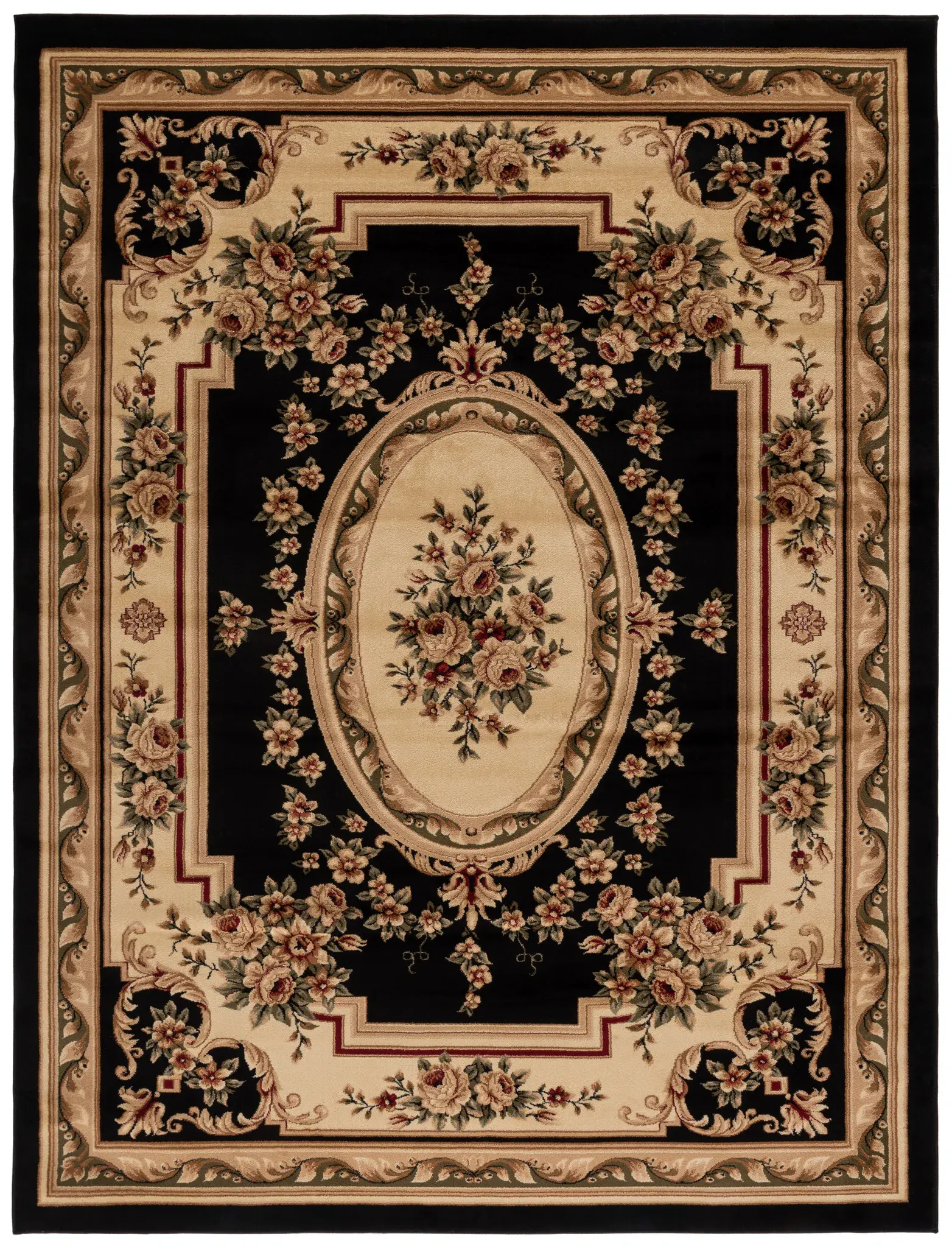 Lyndhurst Oval Floral Medallion Rug
