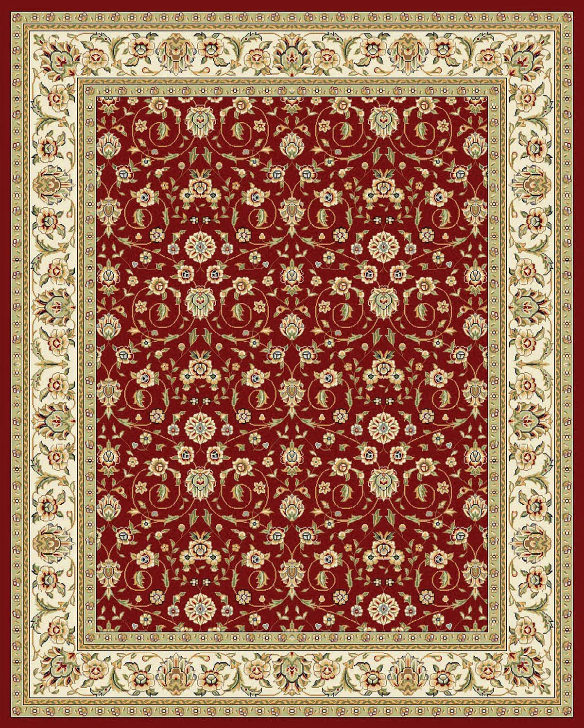 Lyndhurst Classic Floral Border Rug