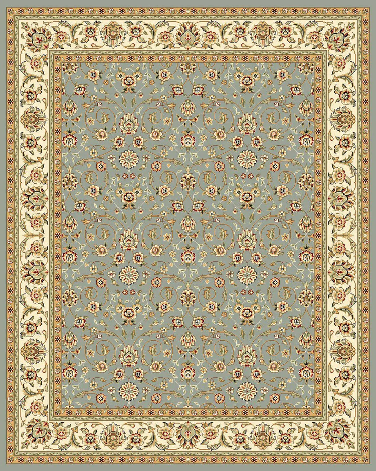 Lyndhurst Classic Floral Border Rug