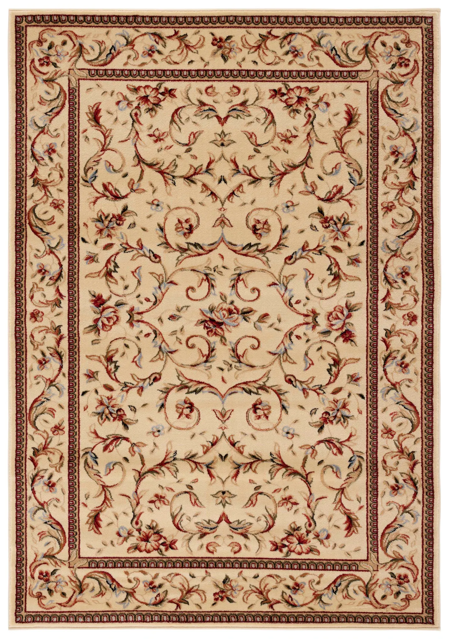 Lyndhurst Scrolling Floral Bordered Rug