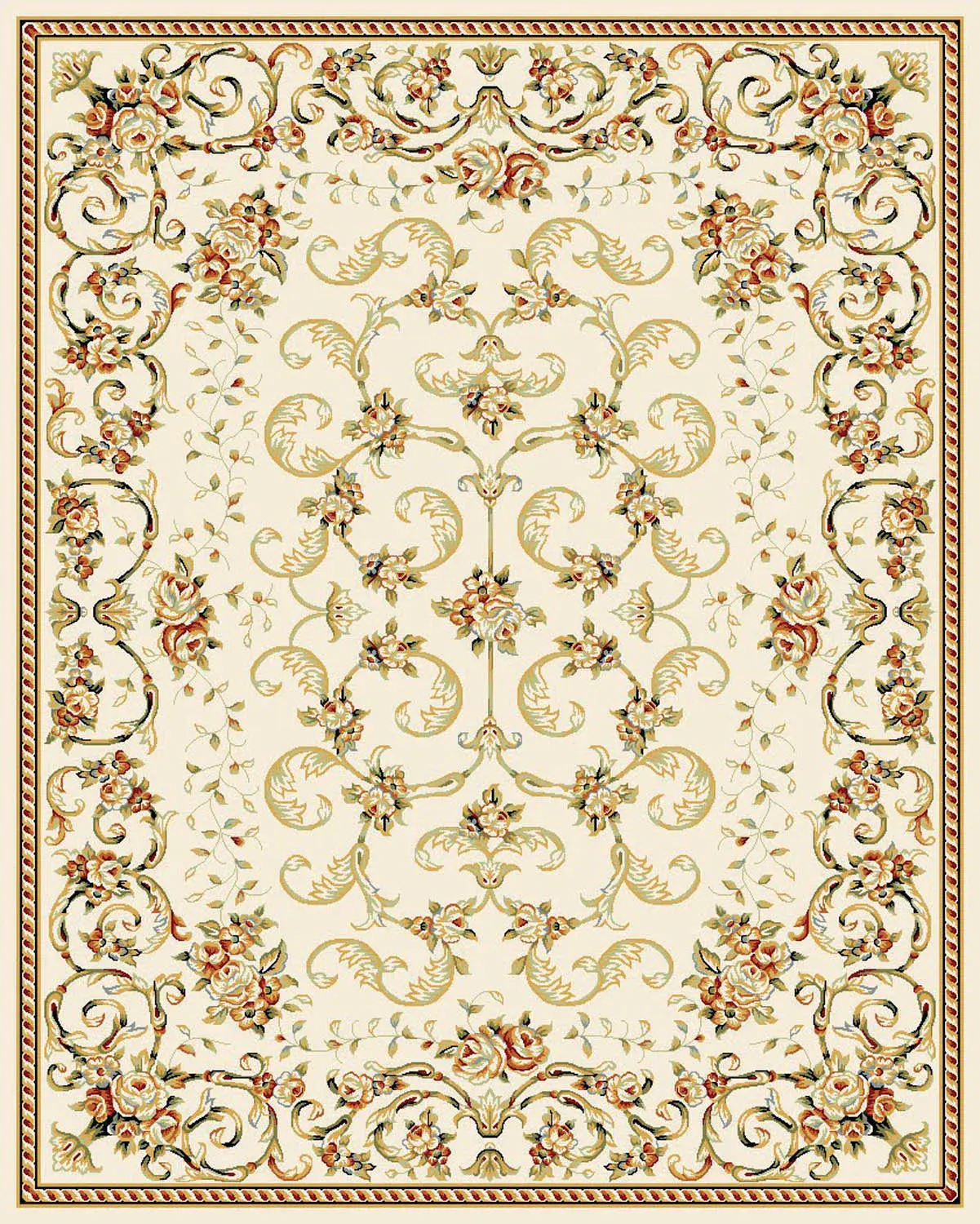 Lyndhurst Floral Scroll Rug