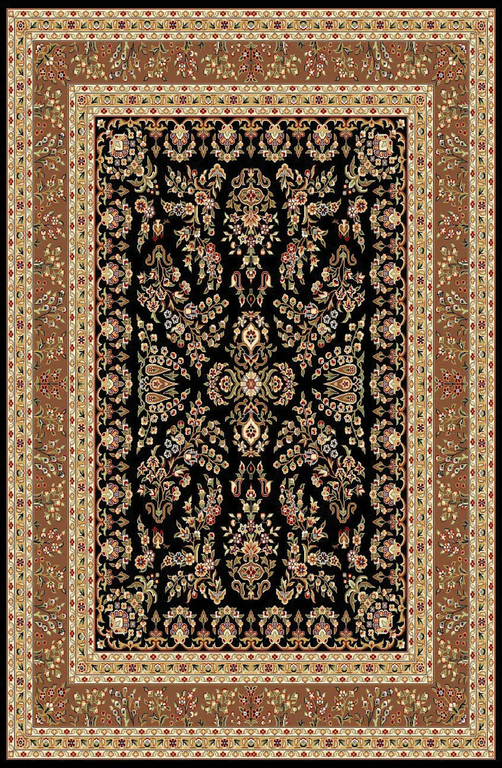Lyndhurst Bordered Floral Rug