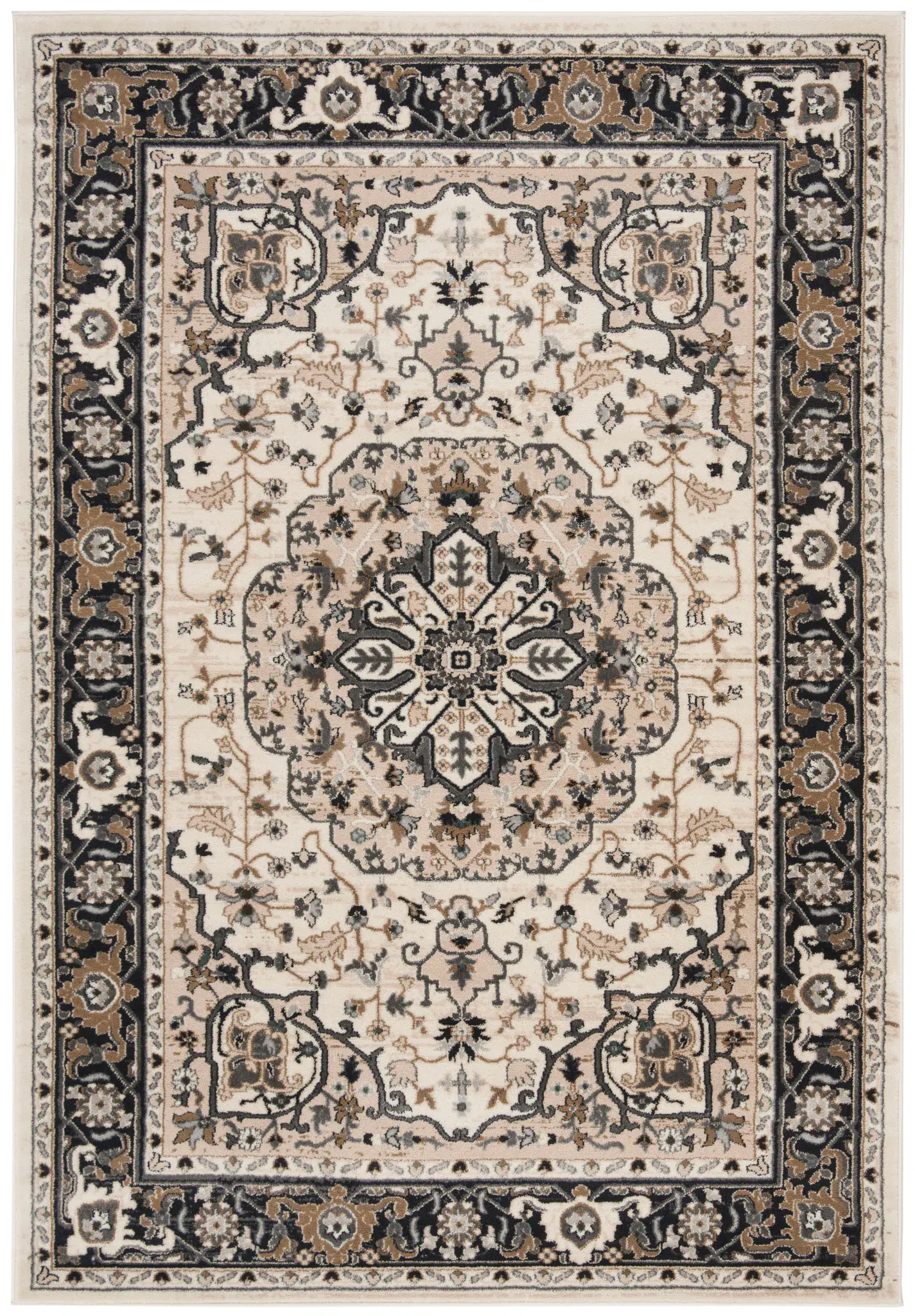 Lyndhurst Geometric Floral Medallion Rug