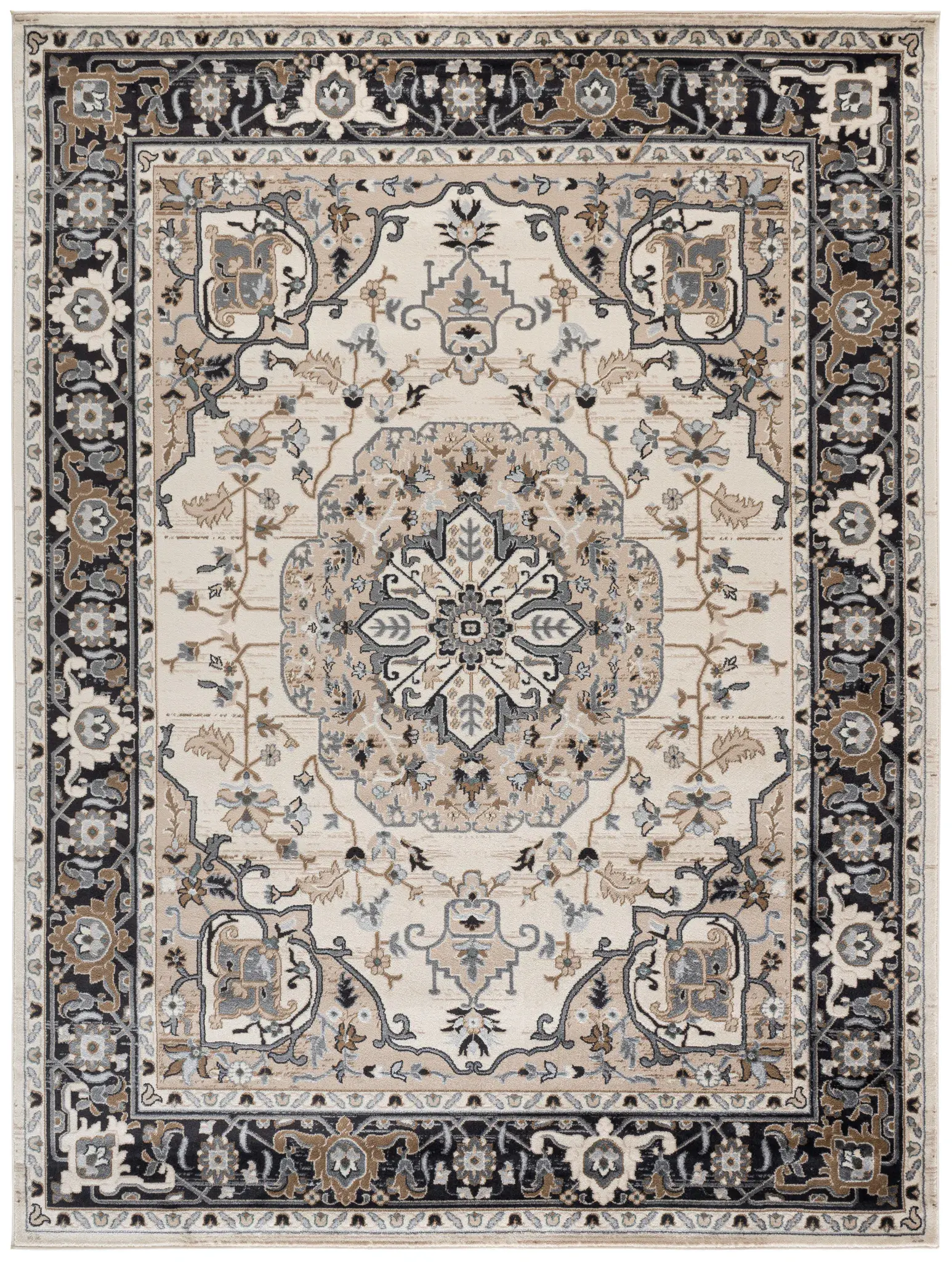 Lyndhurst Geometric Floral Medallion Rug
