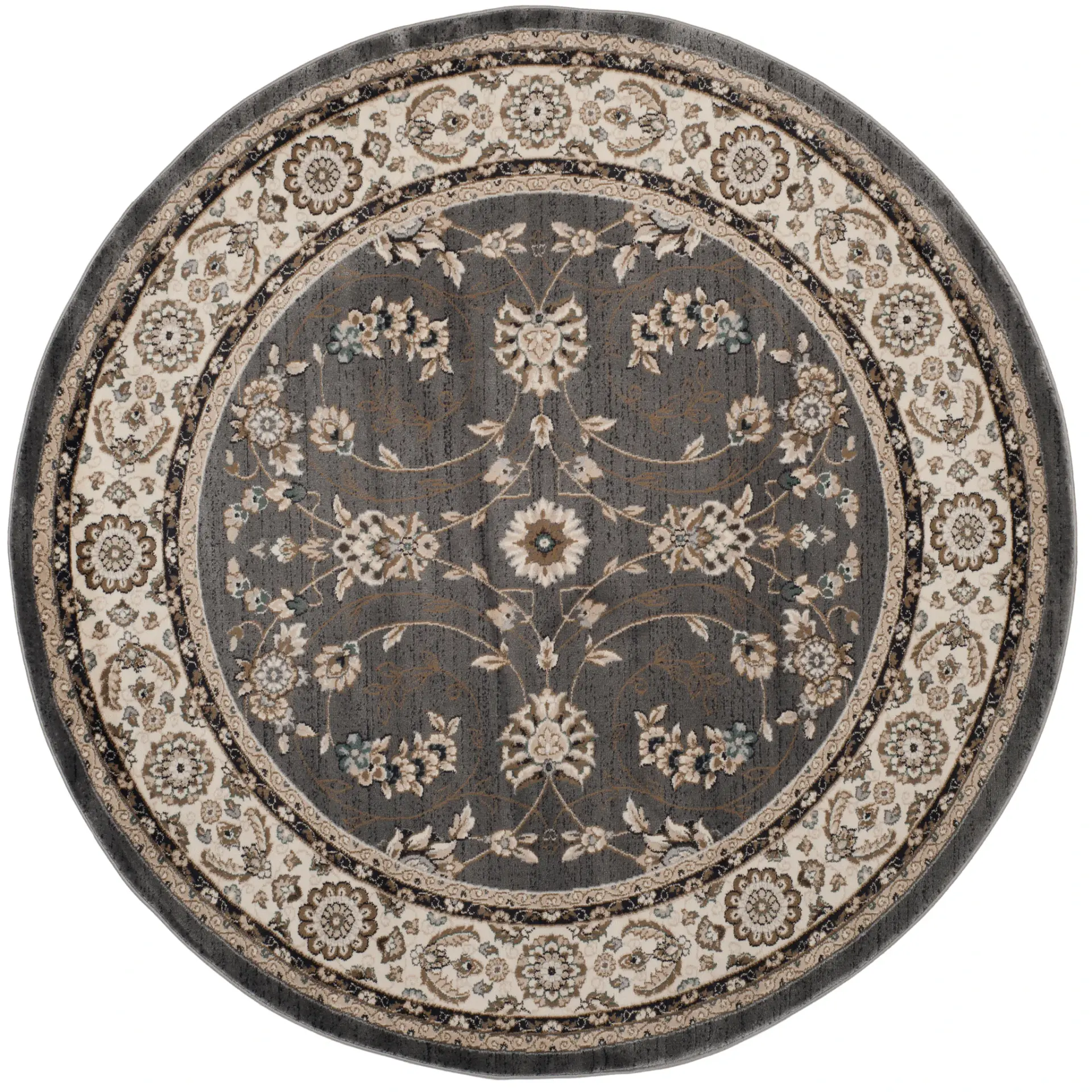 Lyndhurst Rosette Floral Bordered Rug