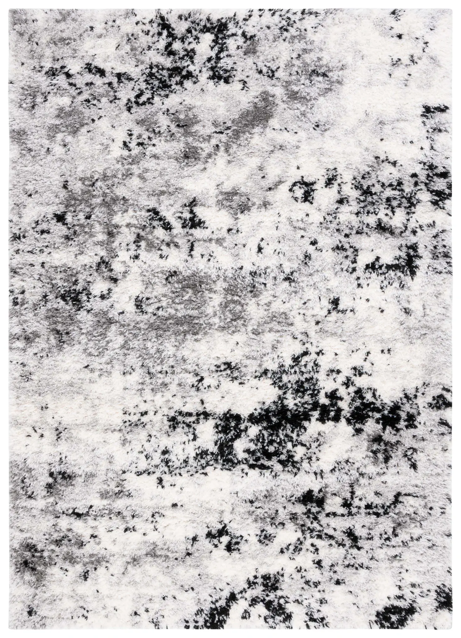 Lindsay Abstract Splatter Shag Rug