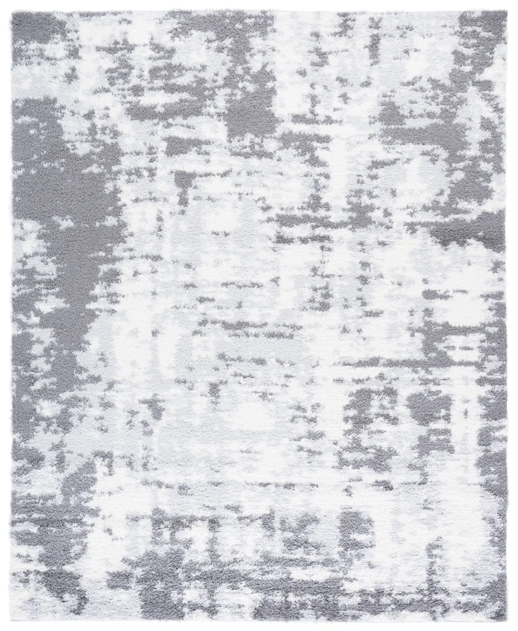 Lindsay Distressed Abstract Shag Rug