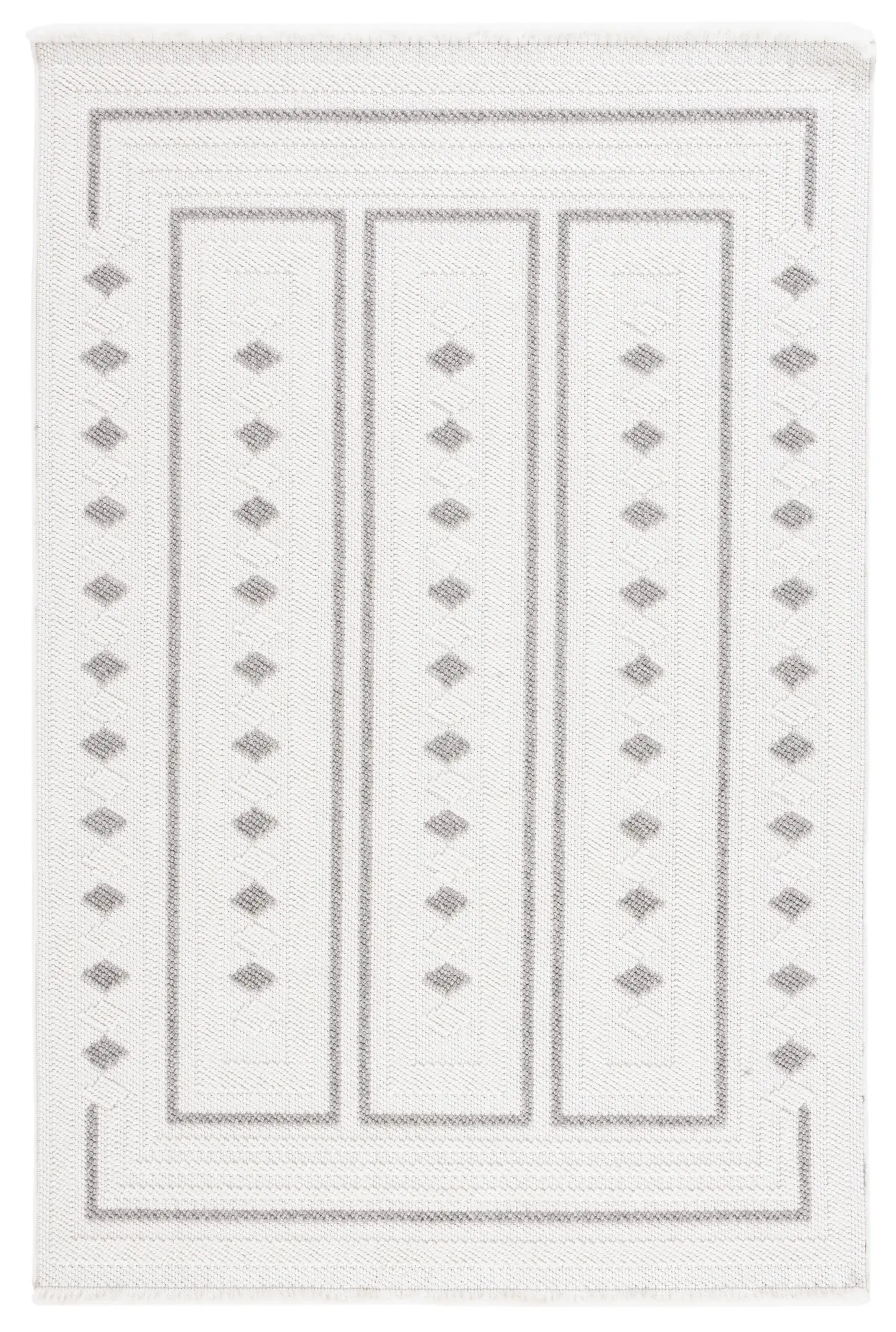 Lotus Paneled Diamond Rug