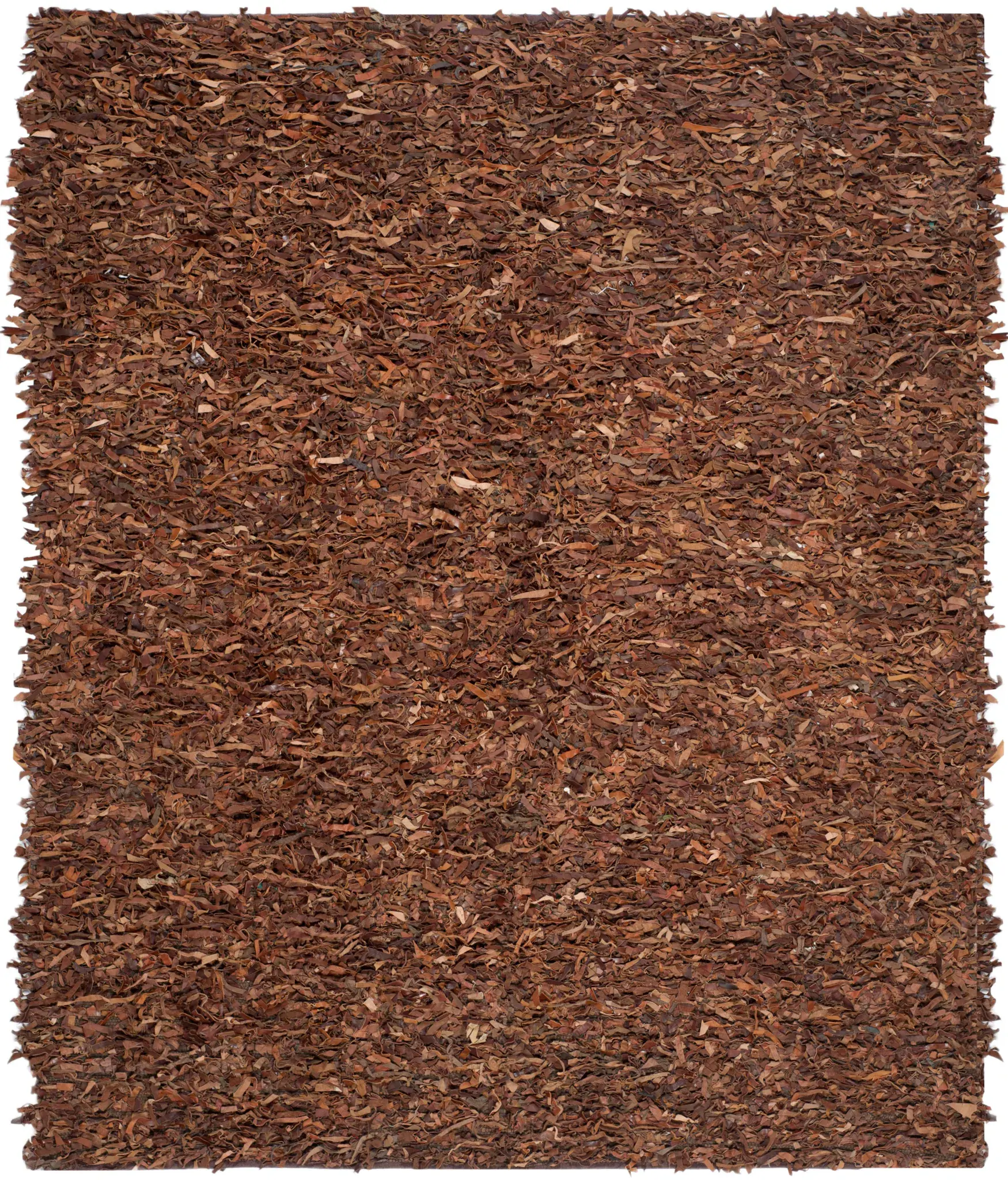 Leather Shag Solid Rug
