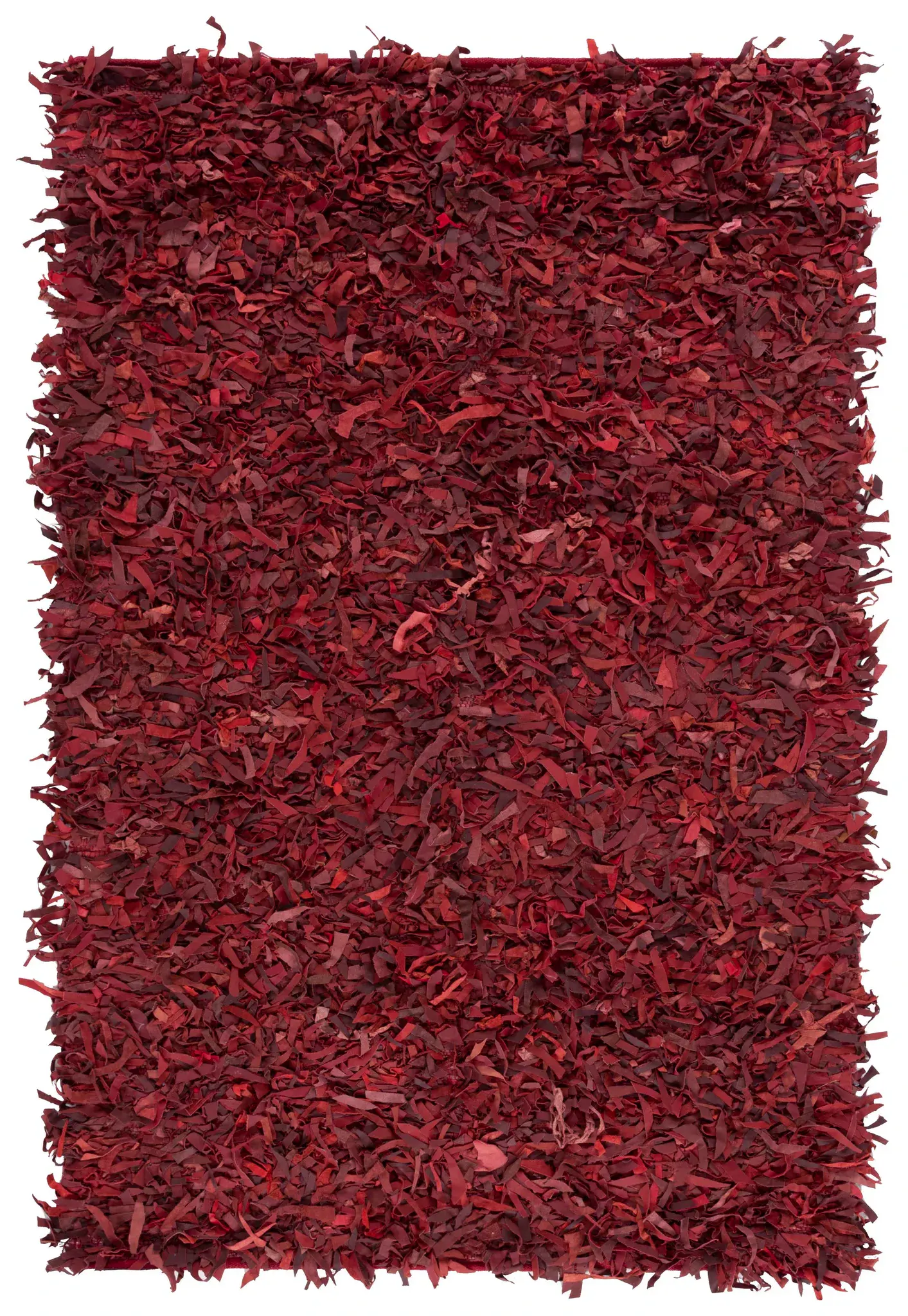 Leather Shag Solid Rug