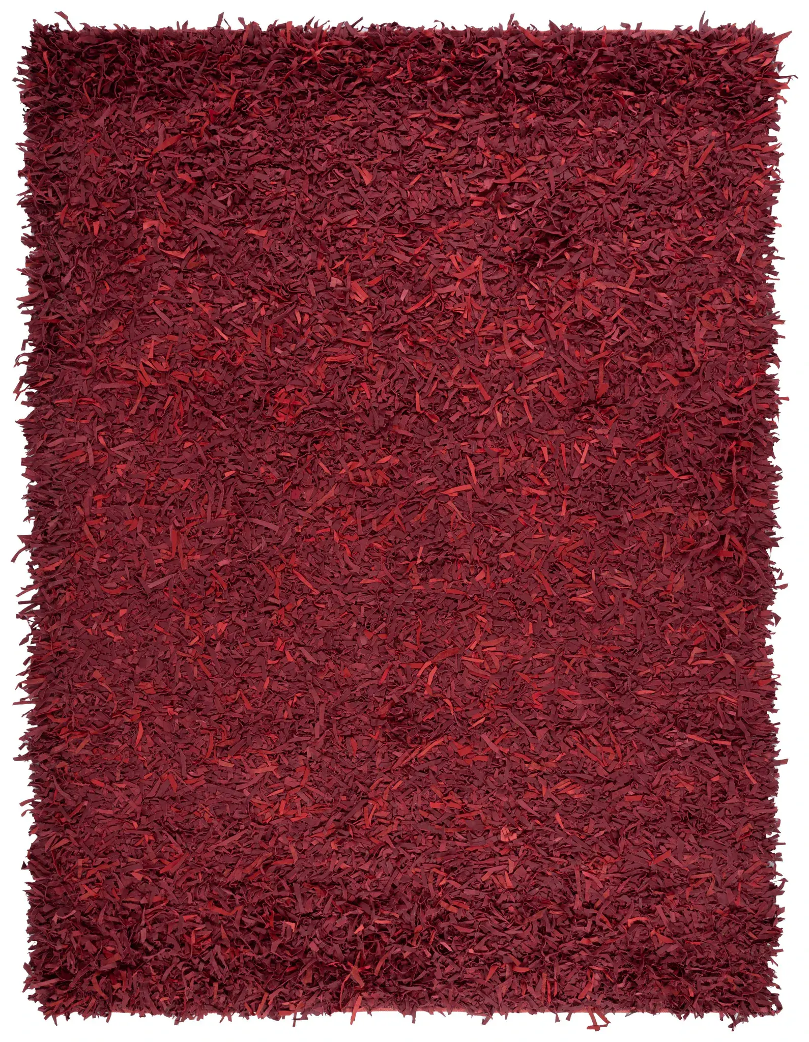 Leather Shag Solid Rug