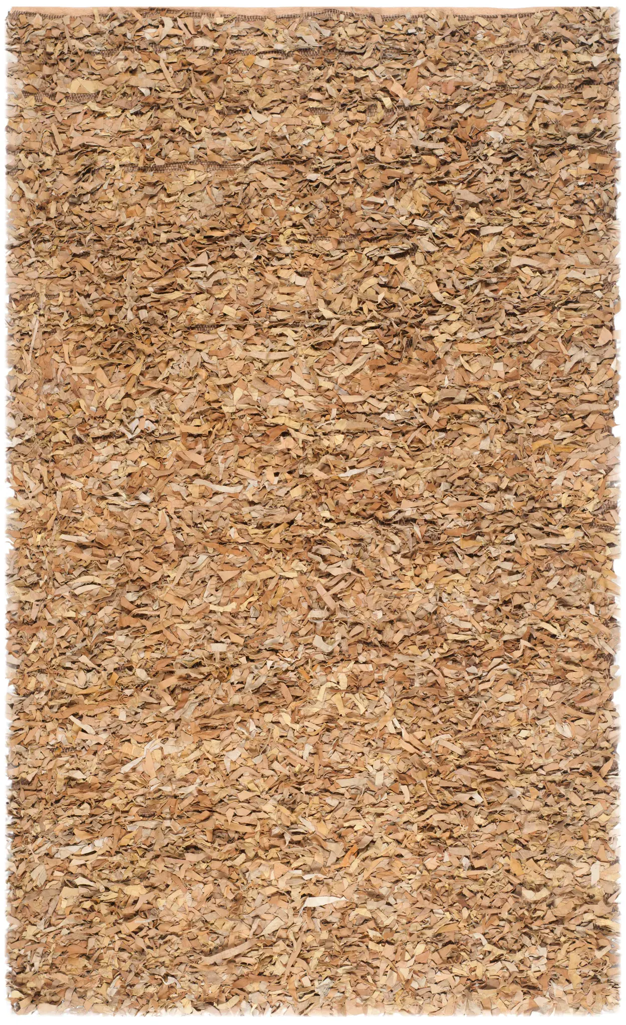 Leather Shag Solid Rug