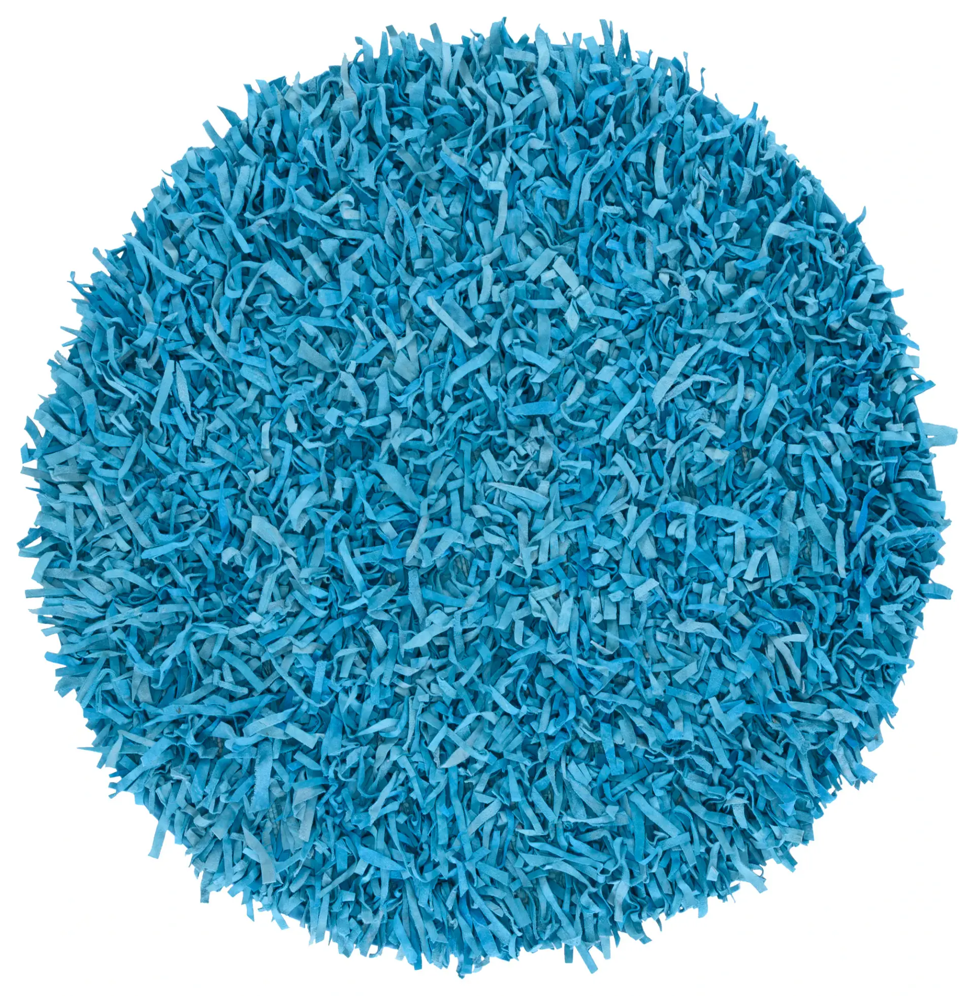 Leather Shag Solid Rug