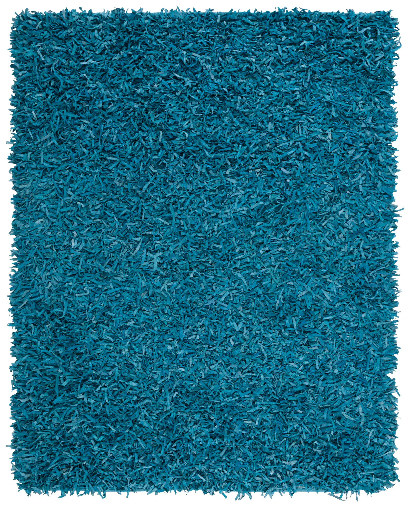 Leather Shag Solid Rug