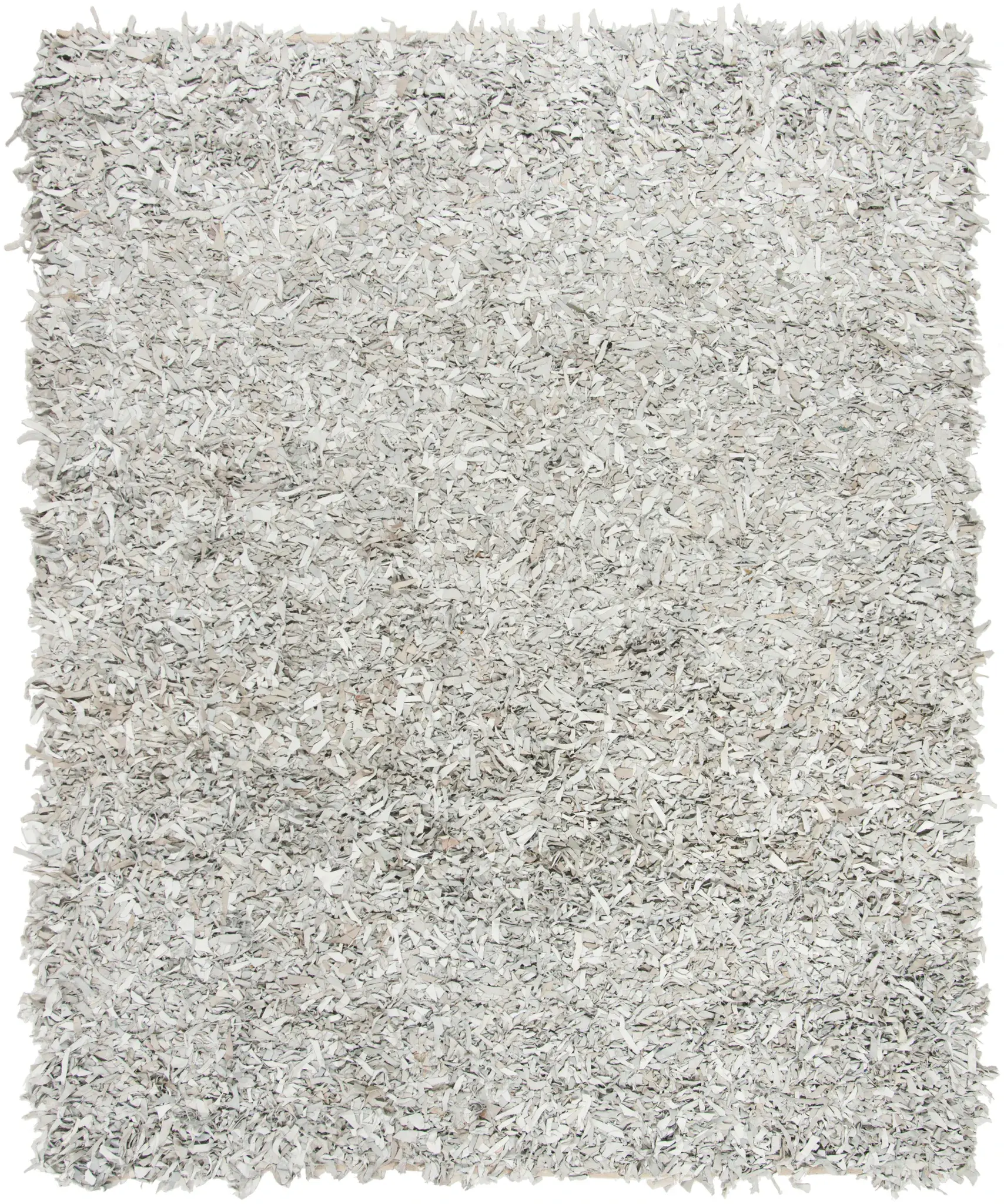 Leather Shag Solid Rug