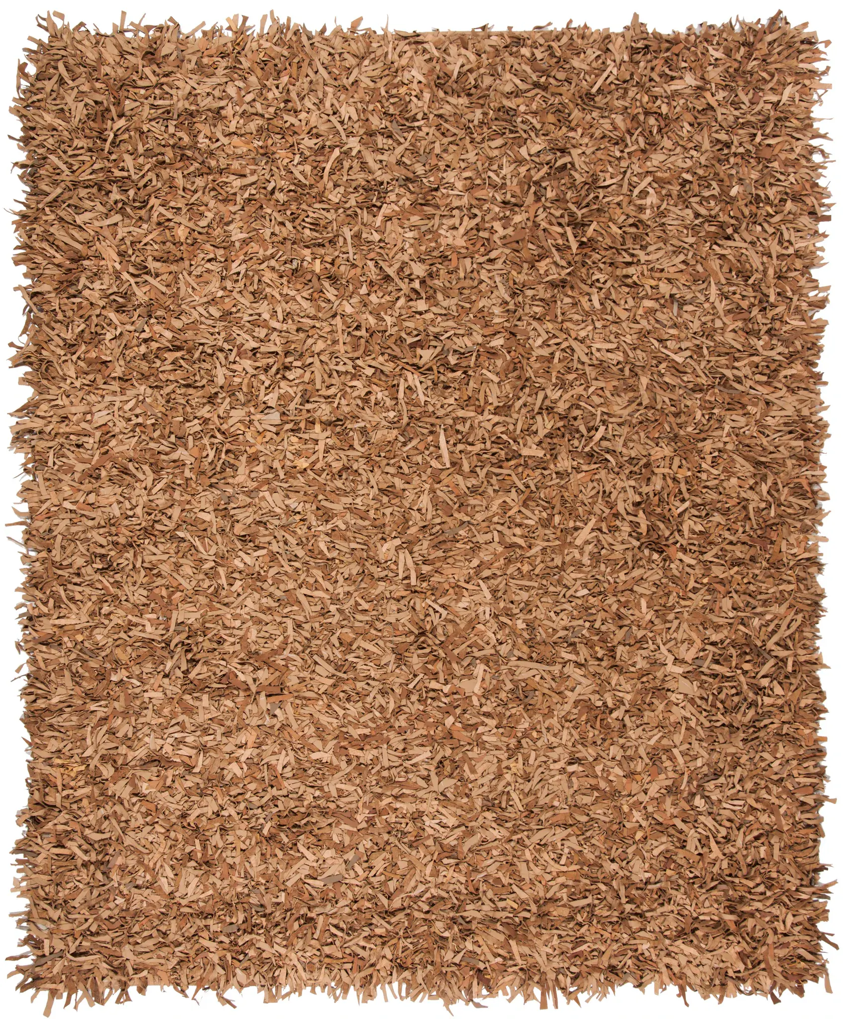 Leather Shag Solid Rug
