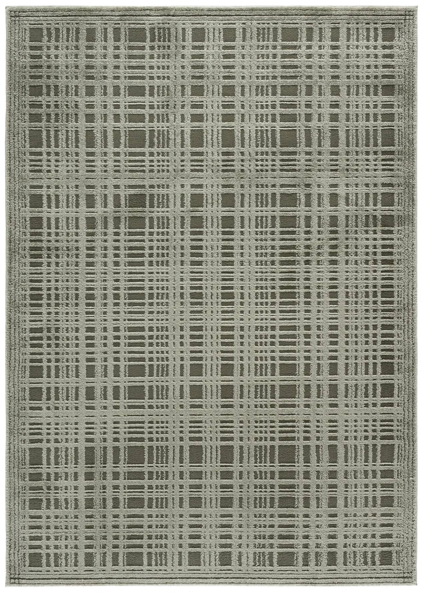 Lunara Plaid Bordered Rug