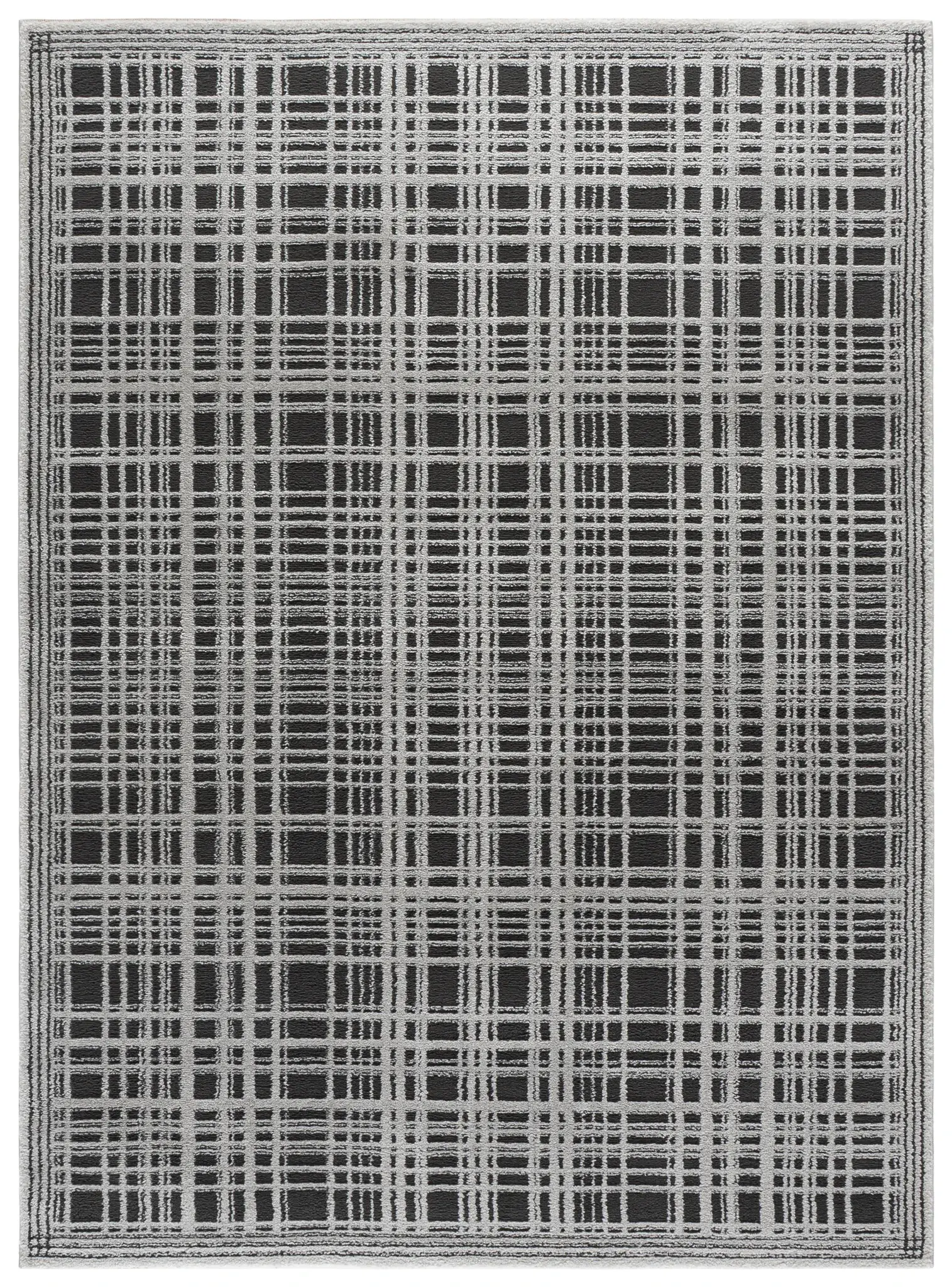 Lunara Plaid Bordered Rug