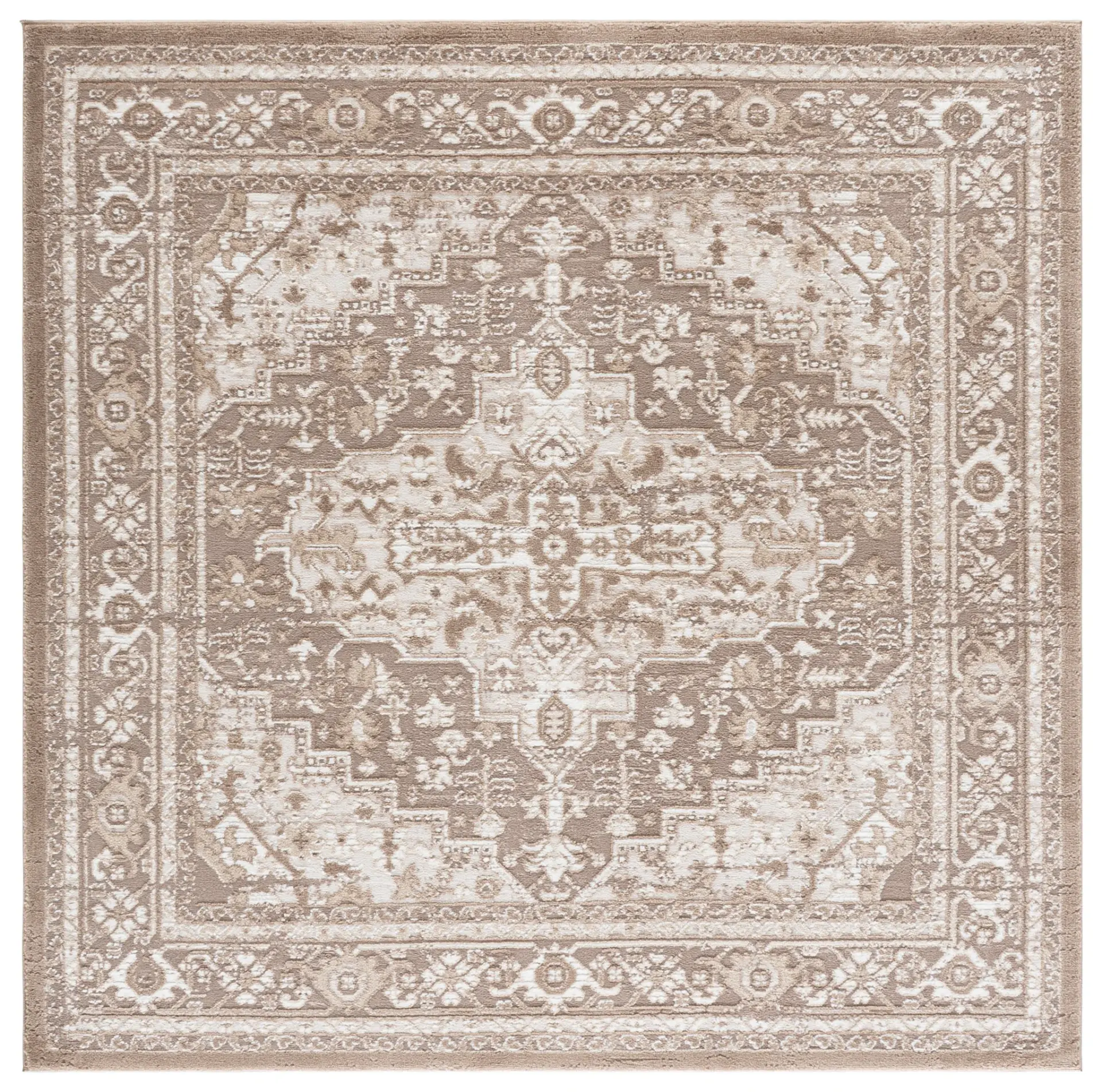 Lunara Distressed Medallion Rug