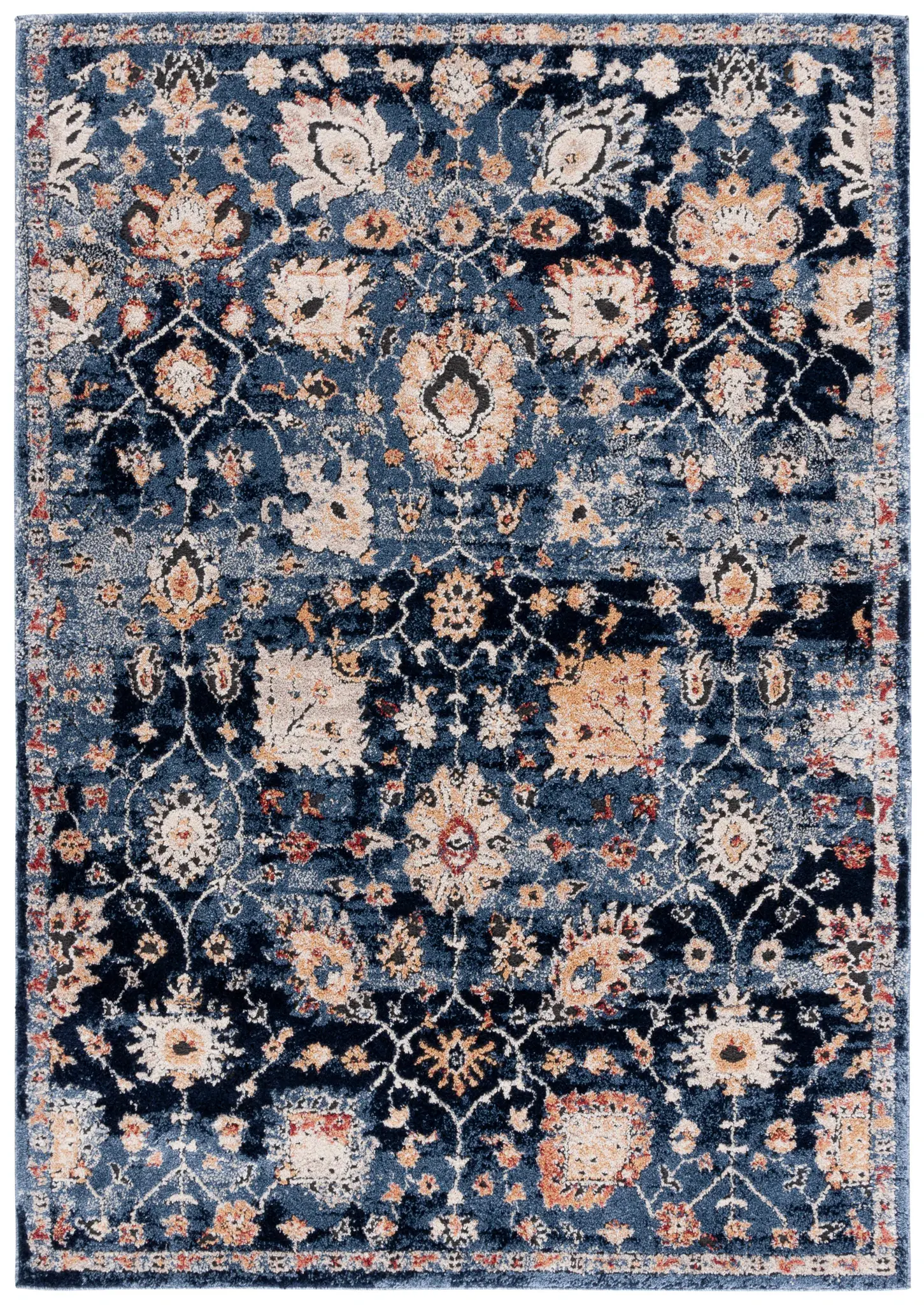 Luna Distressed Floral Rug