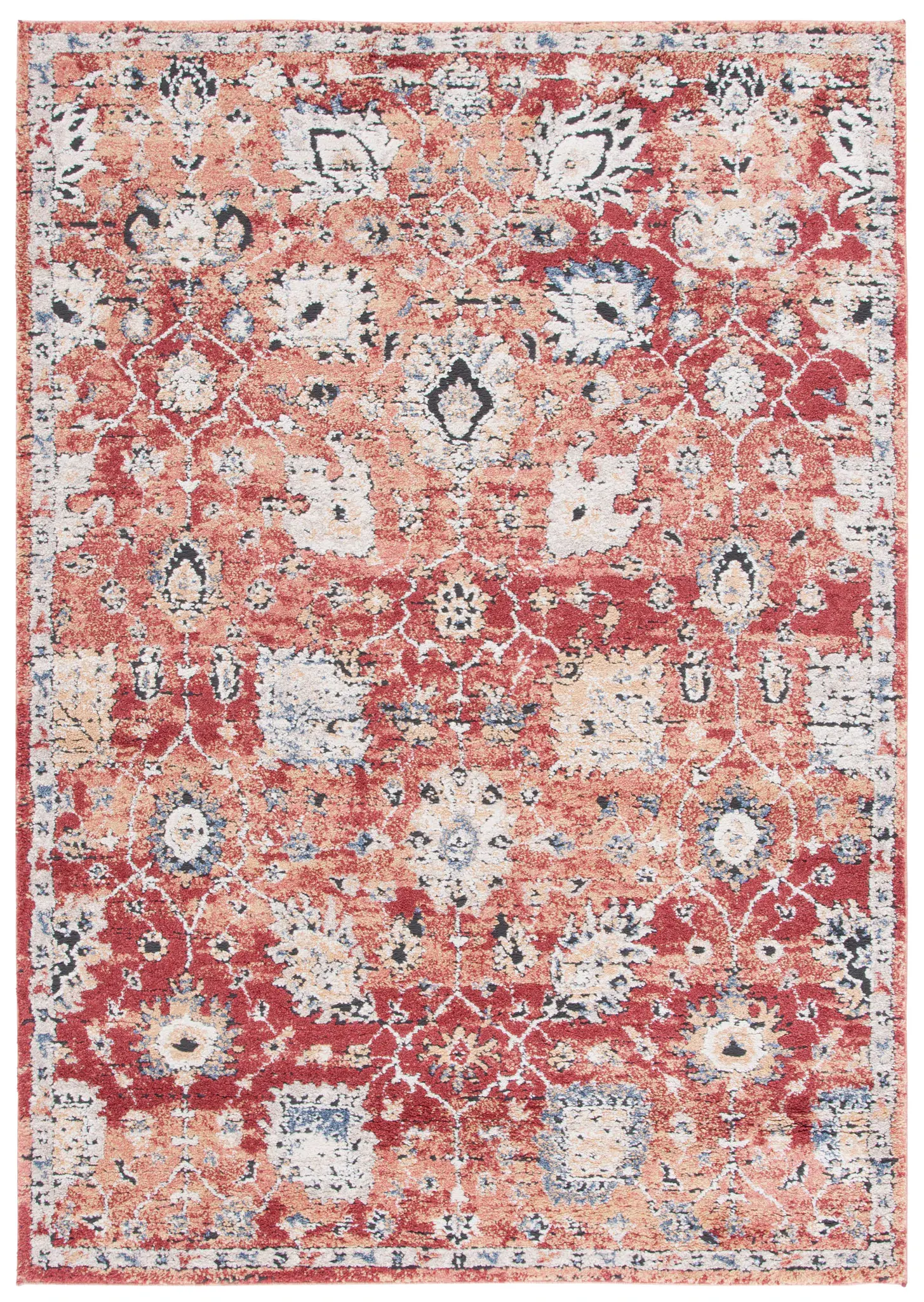 Luna Distressed Floral Rug
