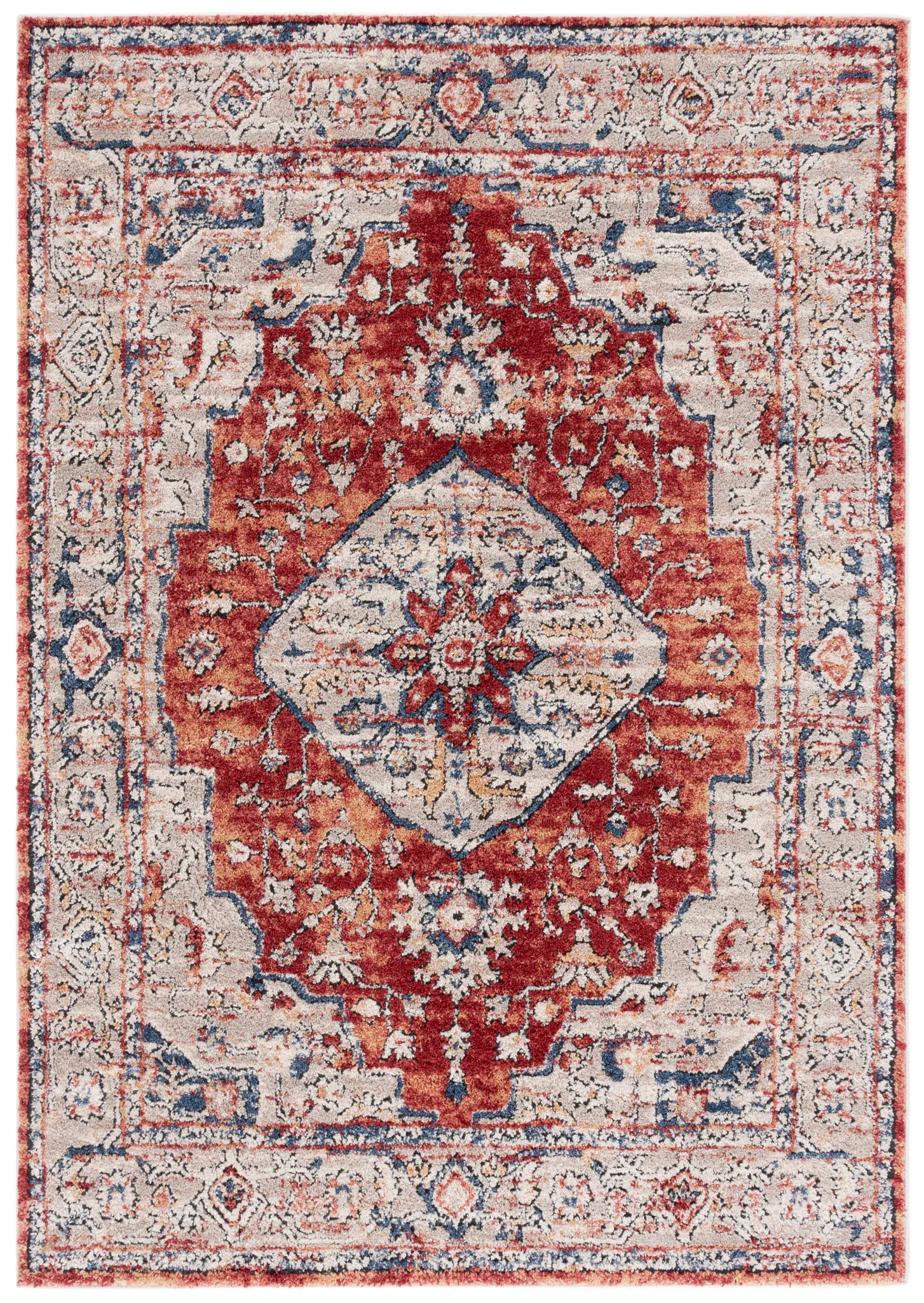 Luna Distressed Medallion Rug