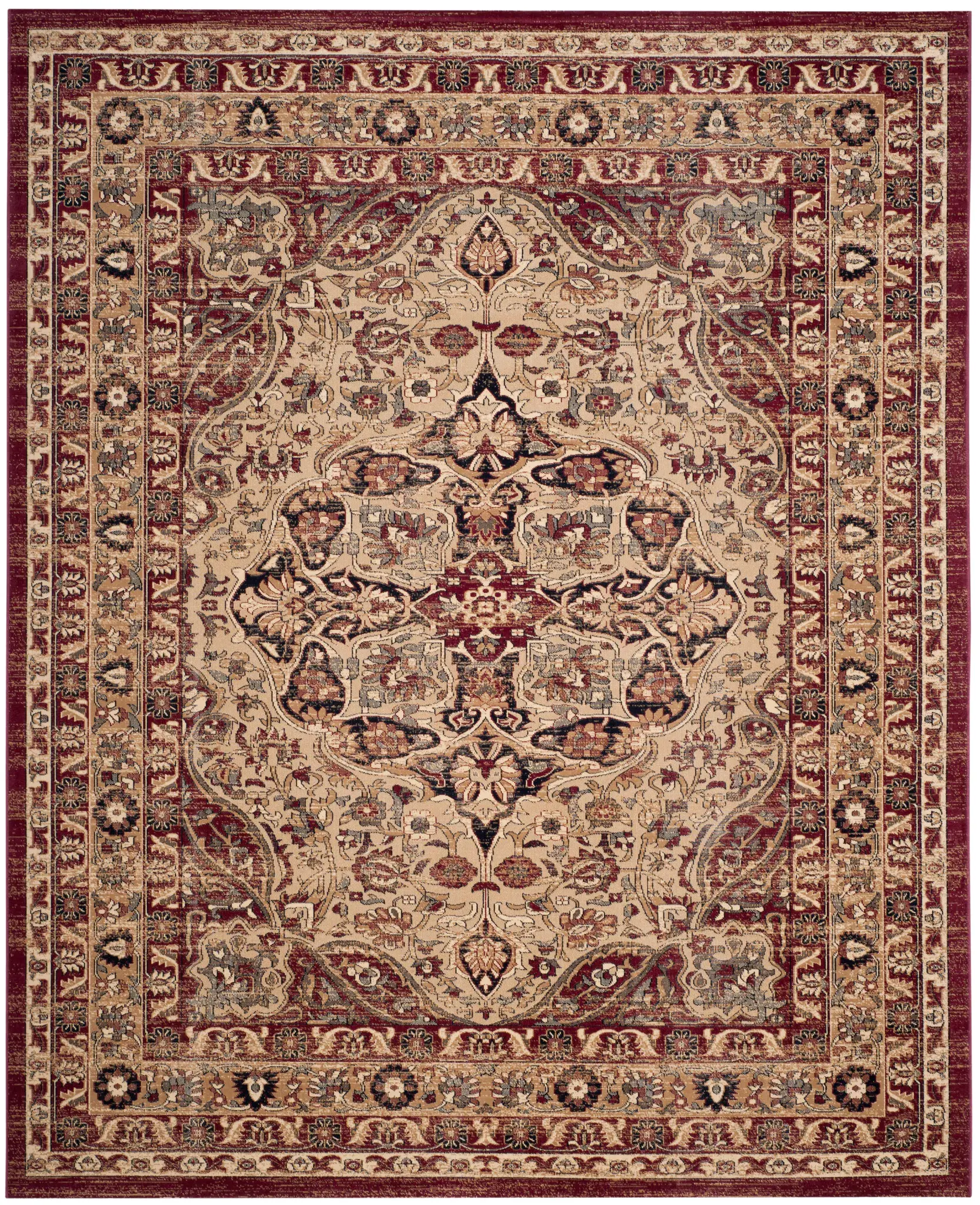 Lavar Kerman Medallion Border Rug