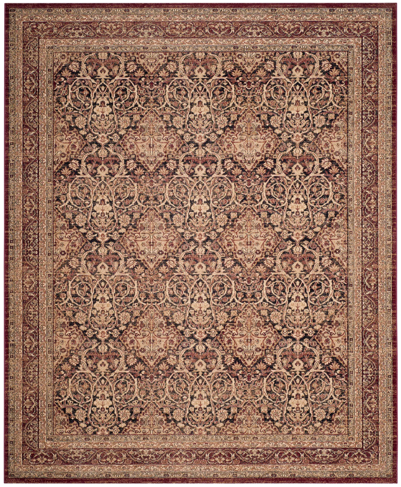 Lavar Kerman Arabesque Bordered Rug