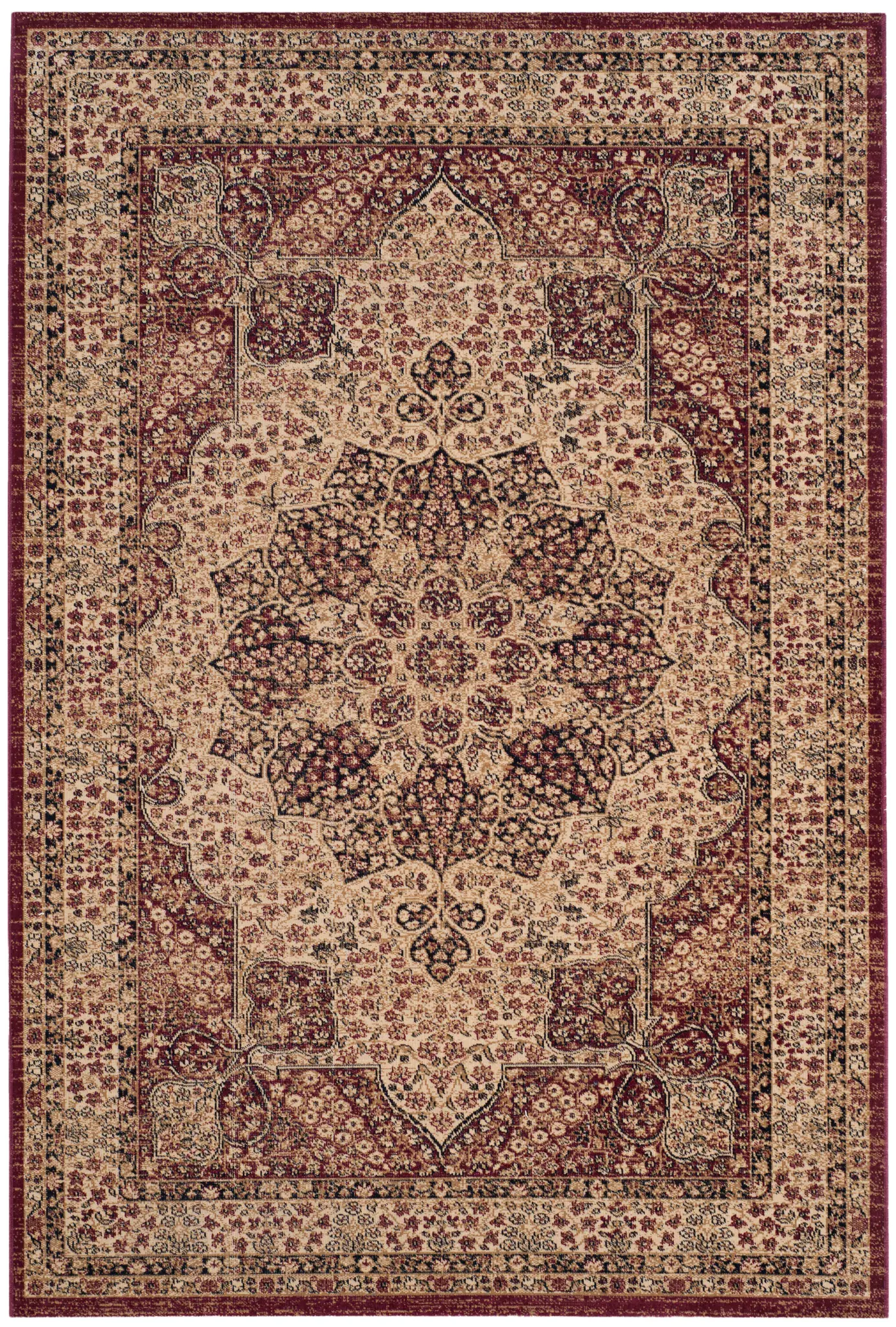 Lavar Kerman Floral Medallion Rug