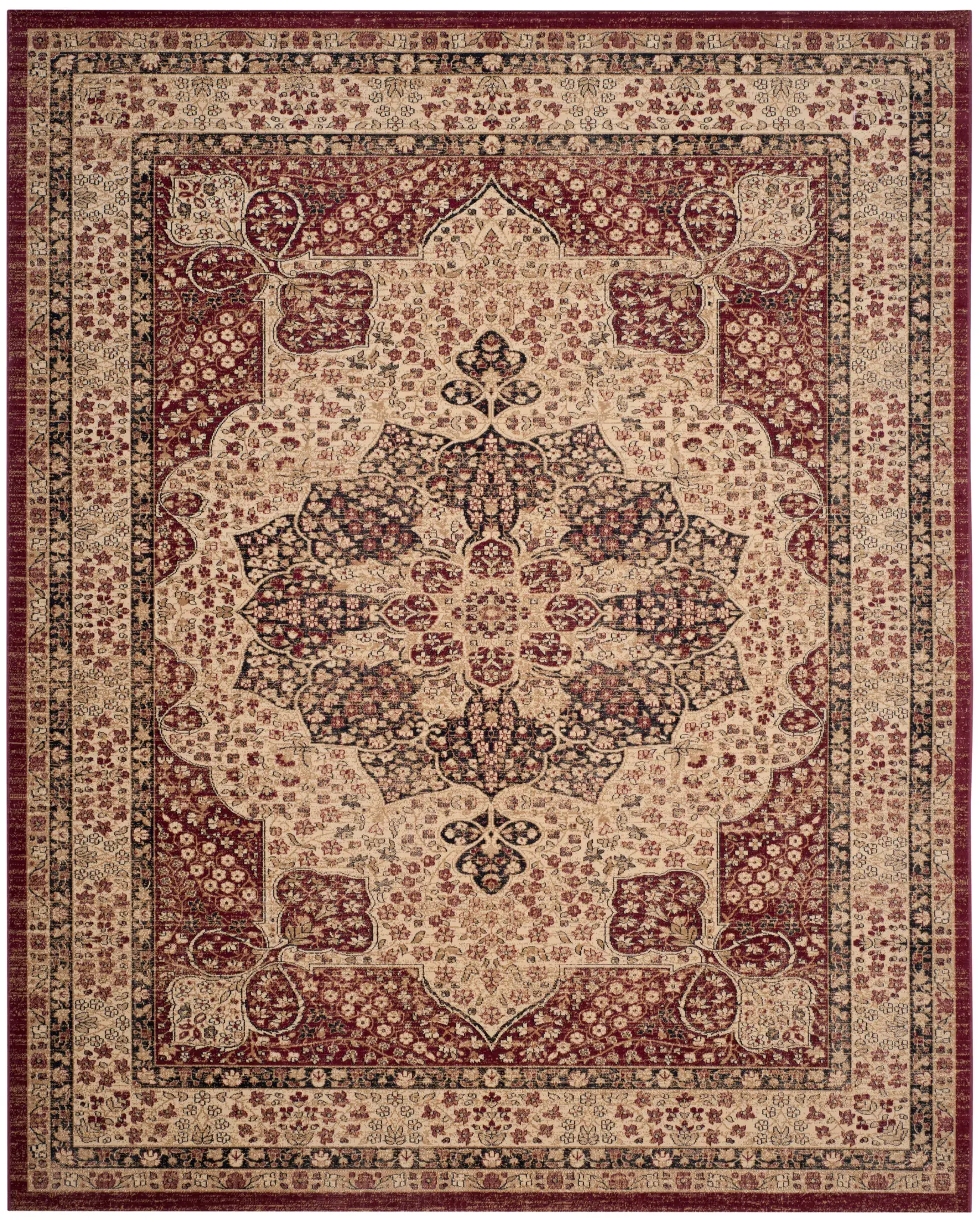 Lavar Kerman Floral Medallion Rug