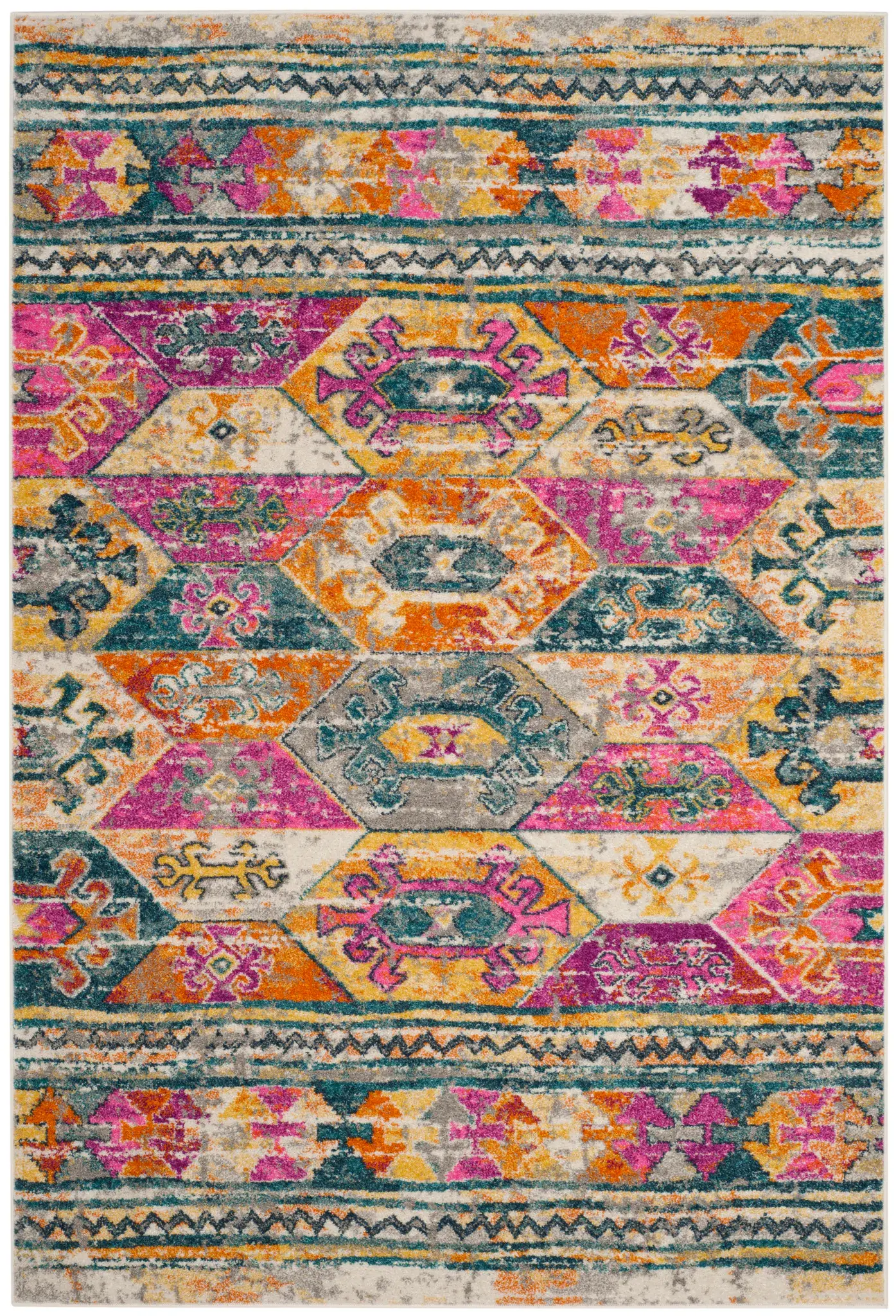 Madison Tribal Hexagon Rug