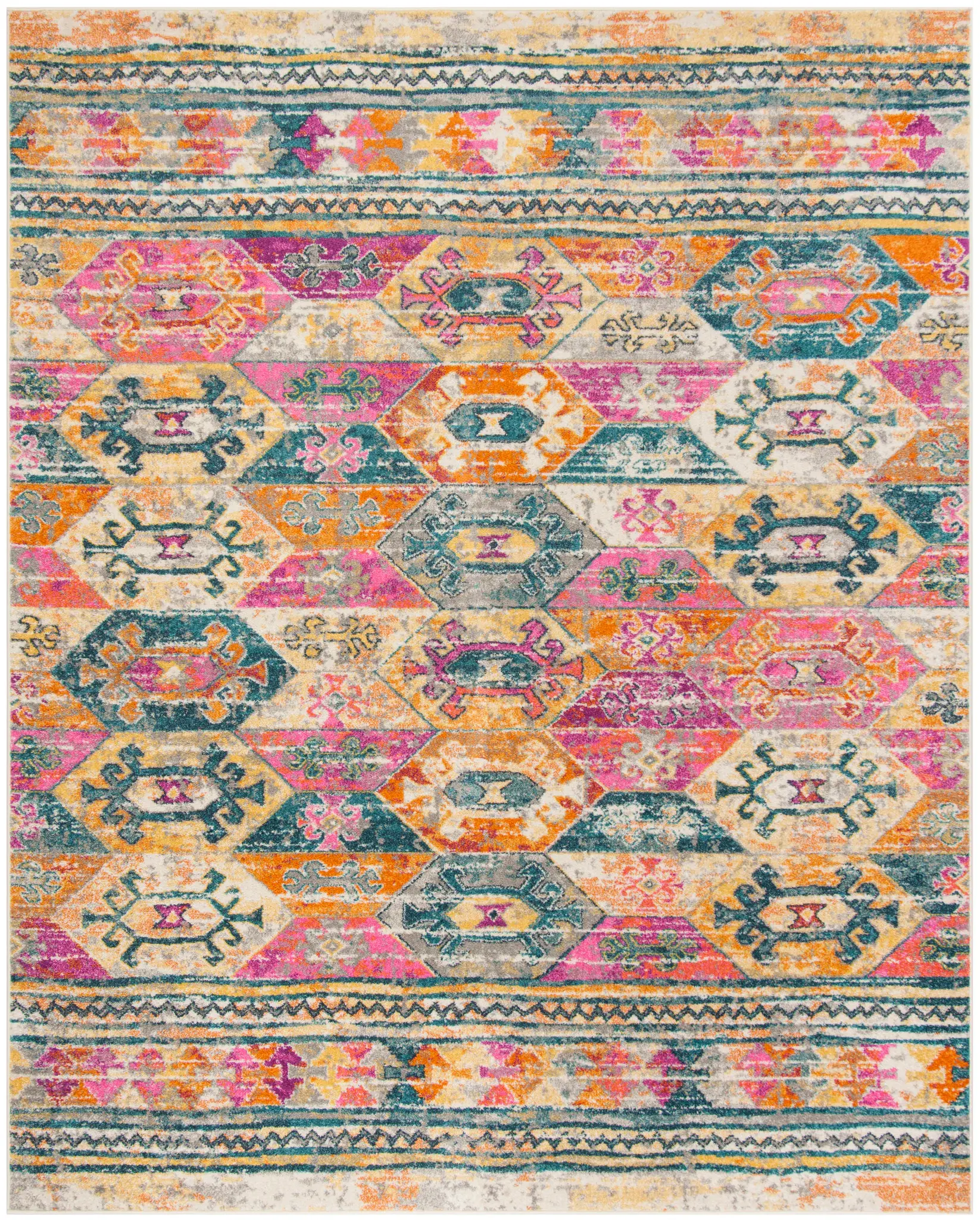 Madison Tribal Hexagon Rug