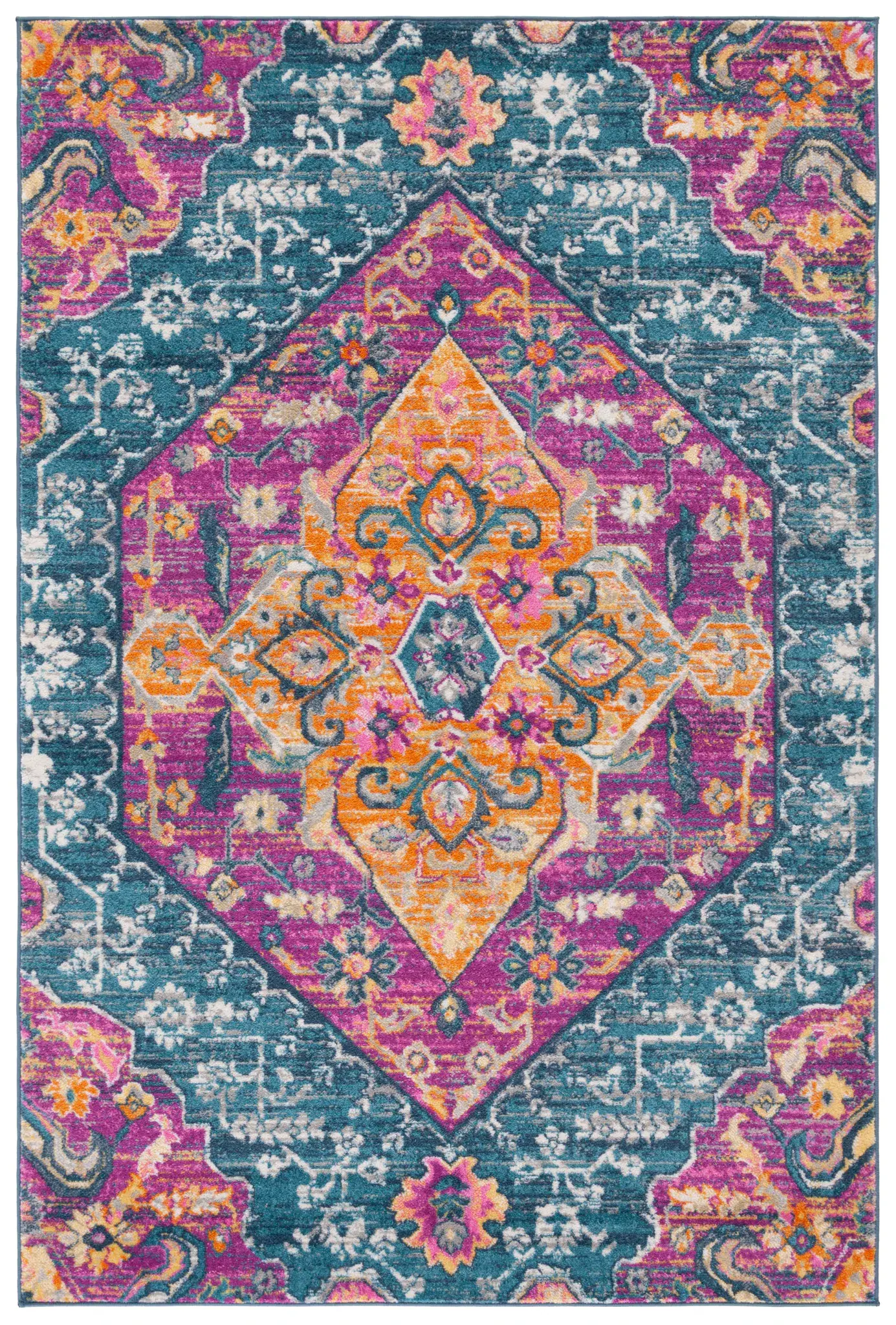 Madison Traditional Diamond Medallion Rug