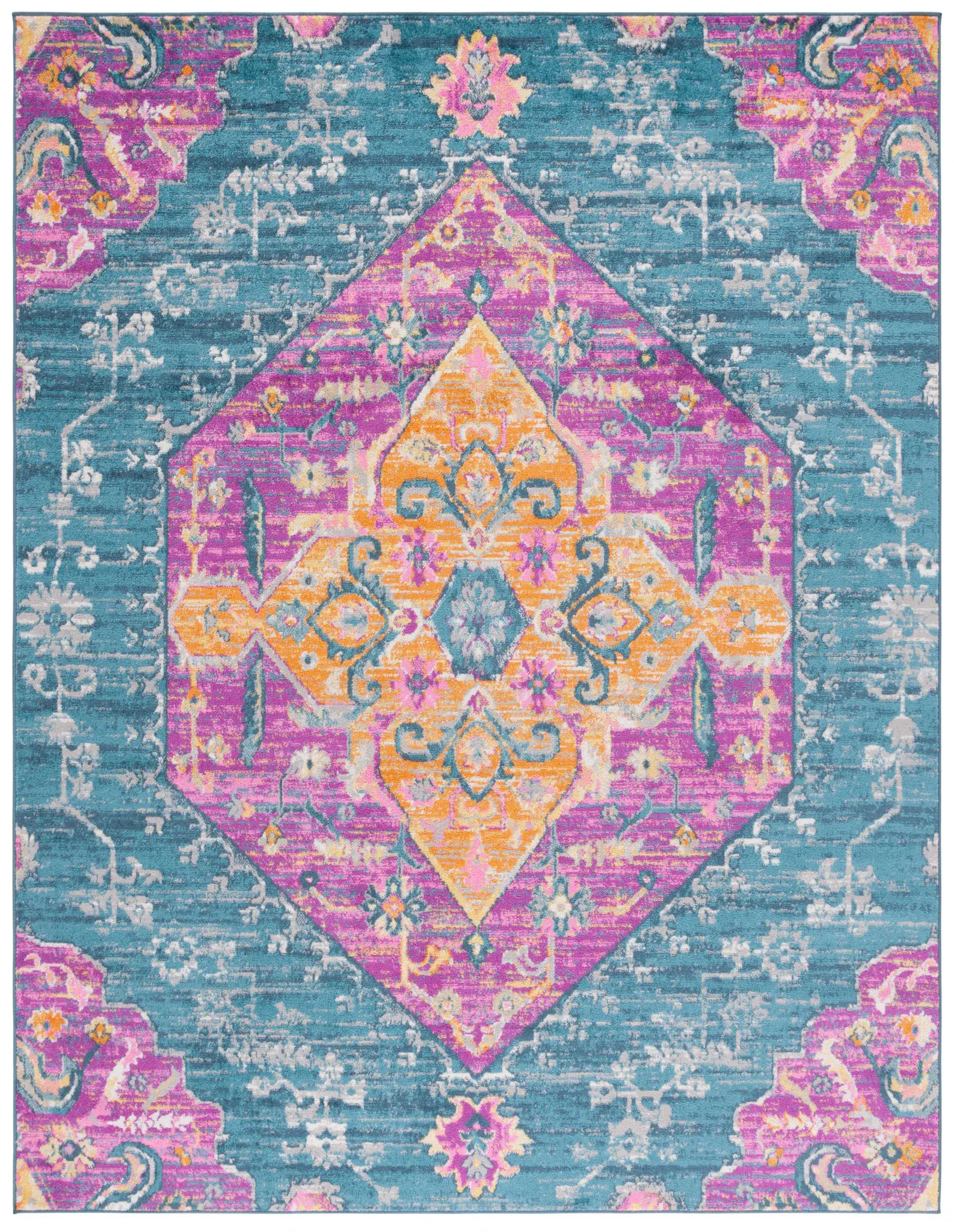 Madison Traditional Diamond Medallion Rug
