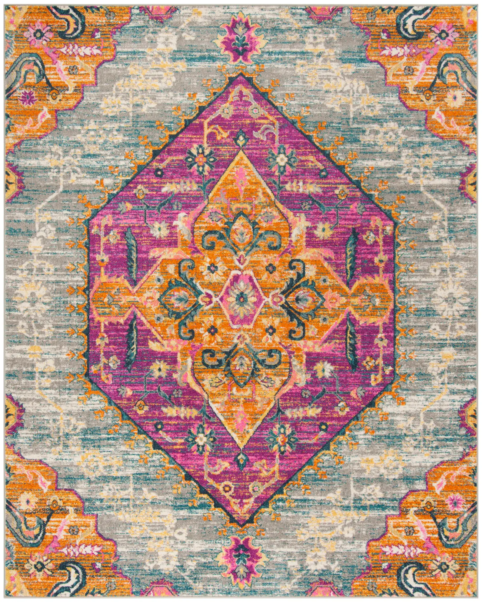 Madison Traditional Diamond Medallion Rug