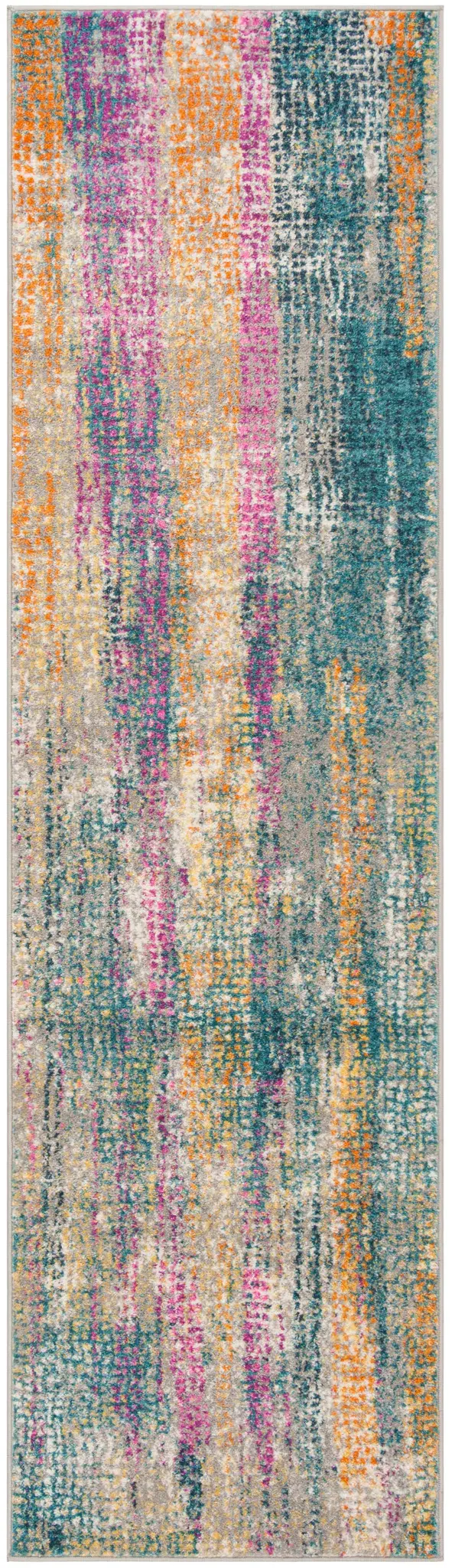 Madison Abstract Drip Crosshatch Rug