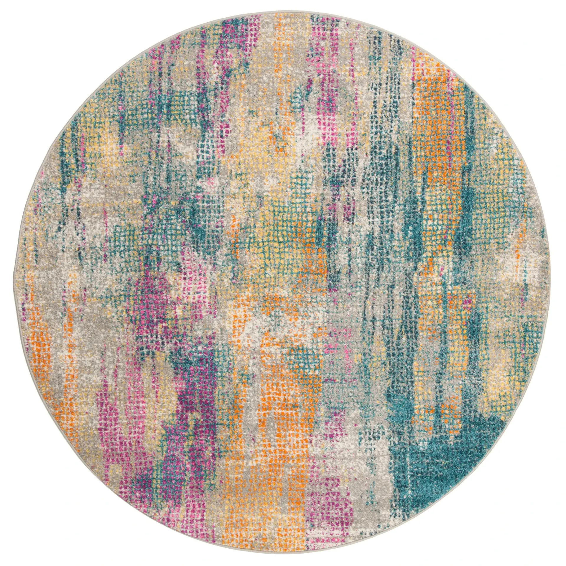 Madison Abstract Drip Crosshatch Rug