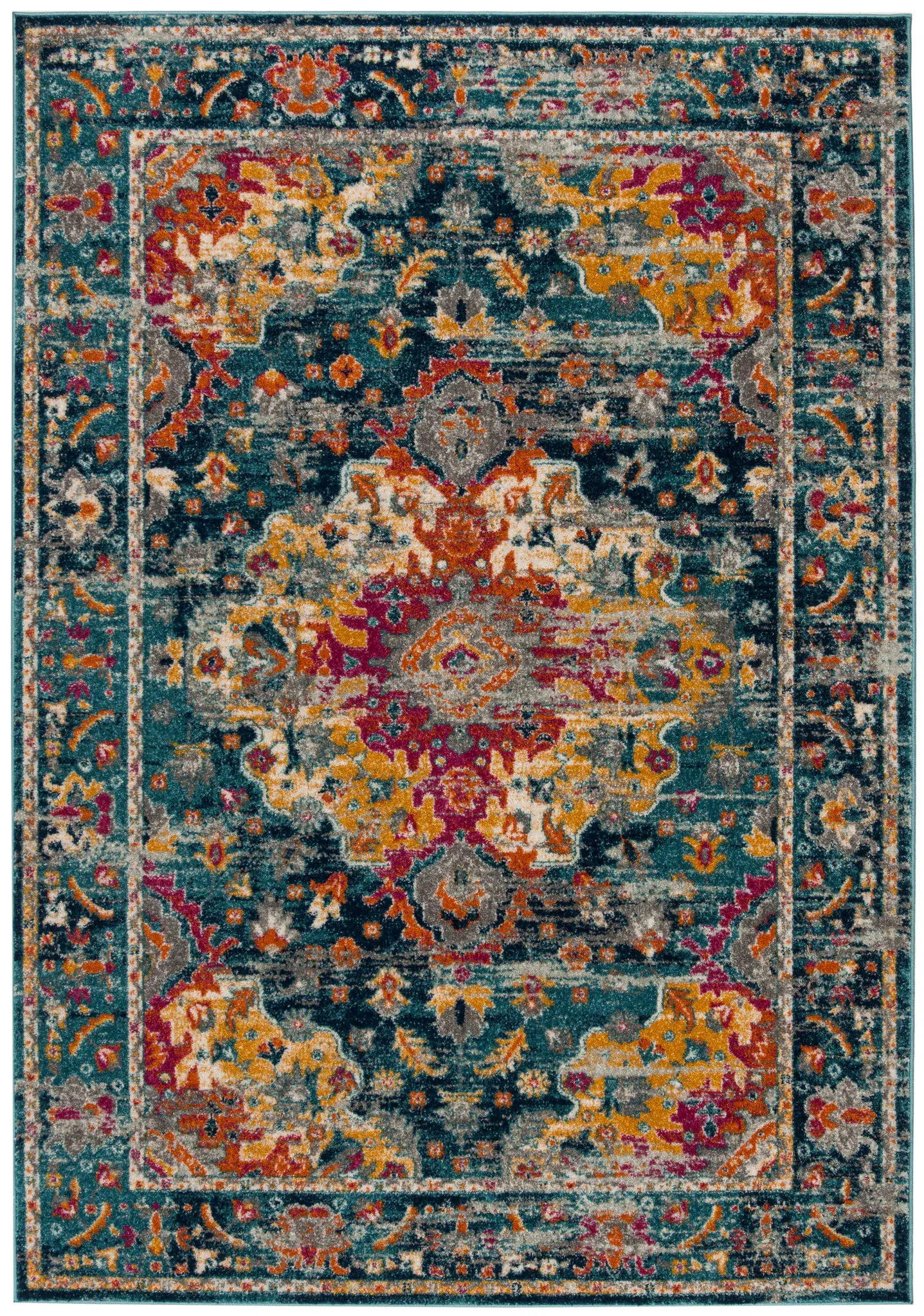 Madison Vintage Medallion Border Rug