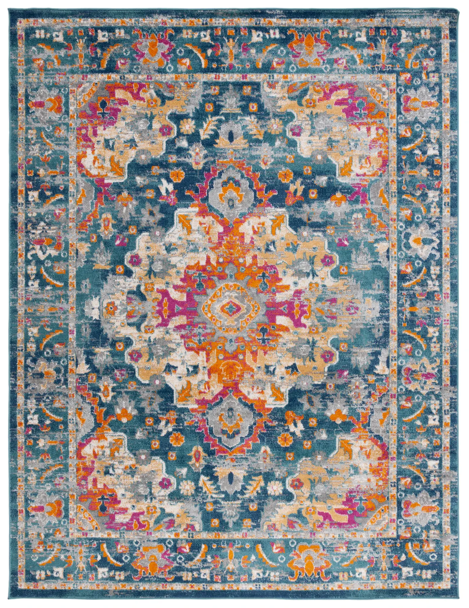 Madison Vintage Medallion Border Rug